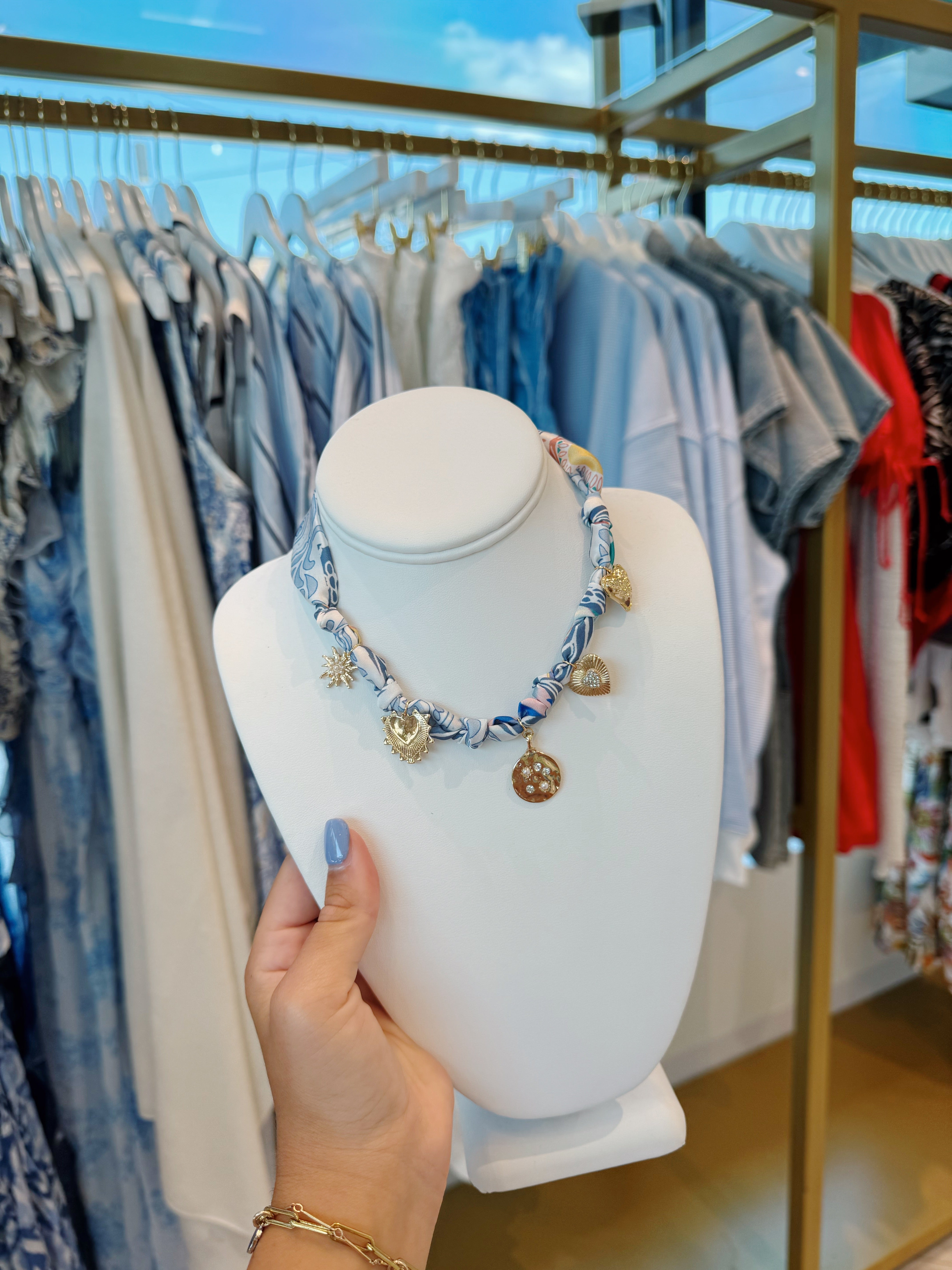 Scarf Charm Necklaces