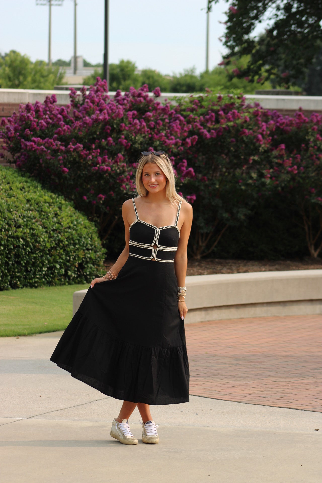 For The Love Of The Game Maxi Dress - Black