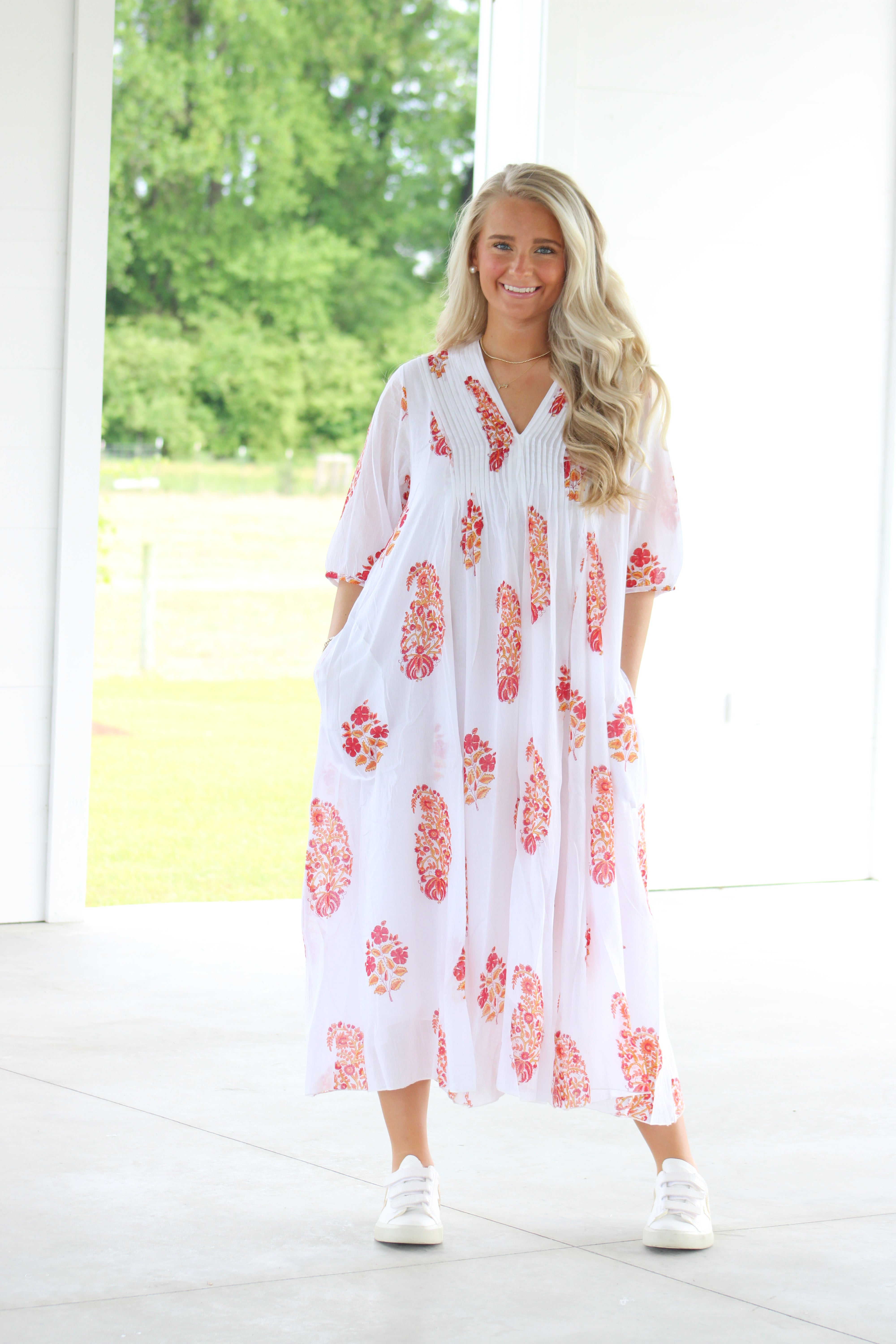 Aruba Midi Dress - White