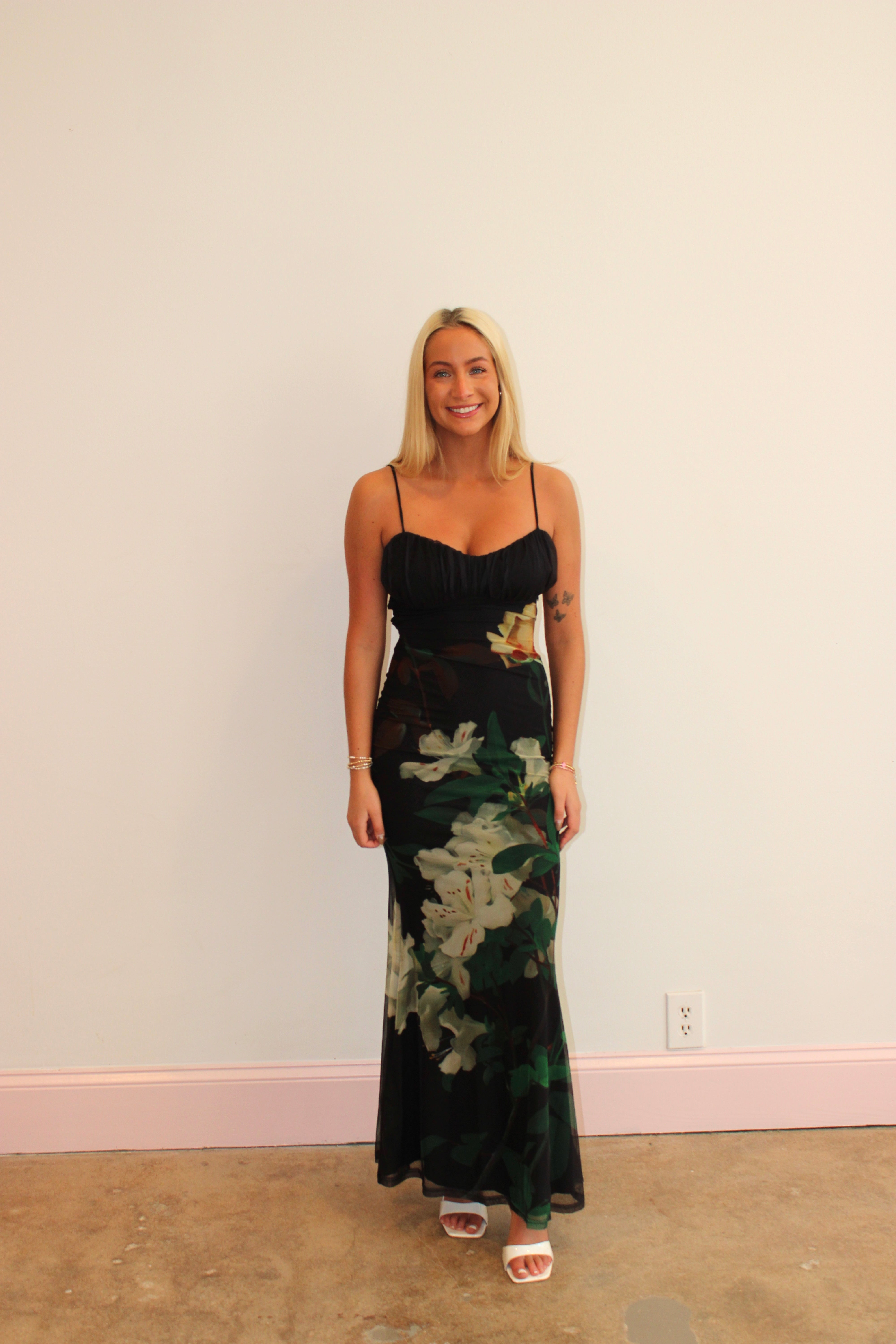 Parisian Views Midi Dress - Black