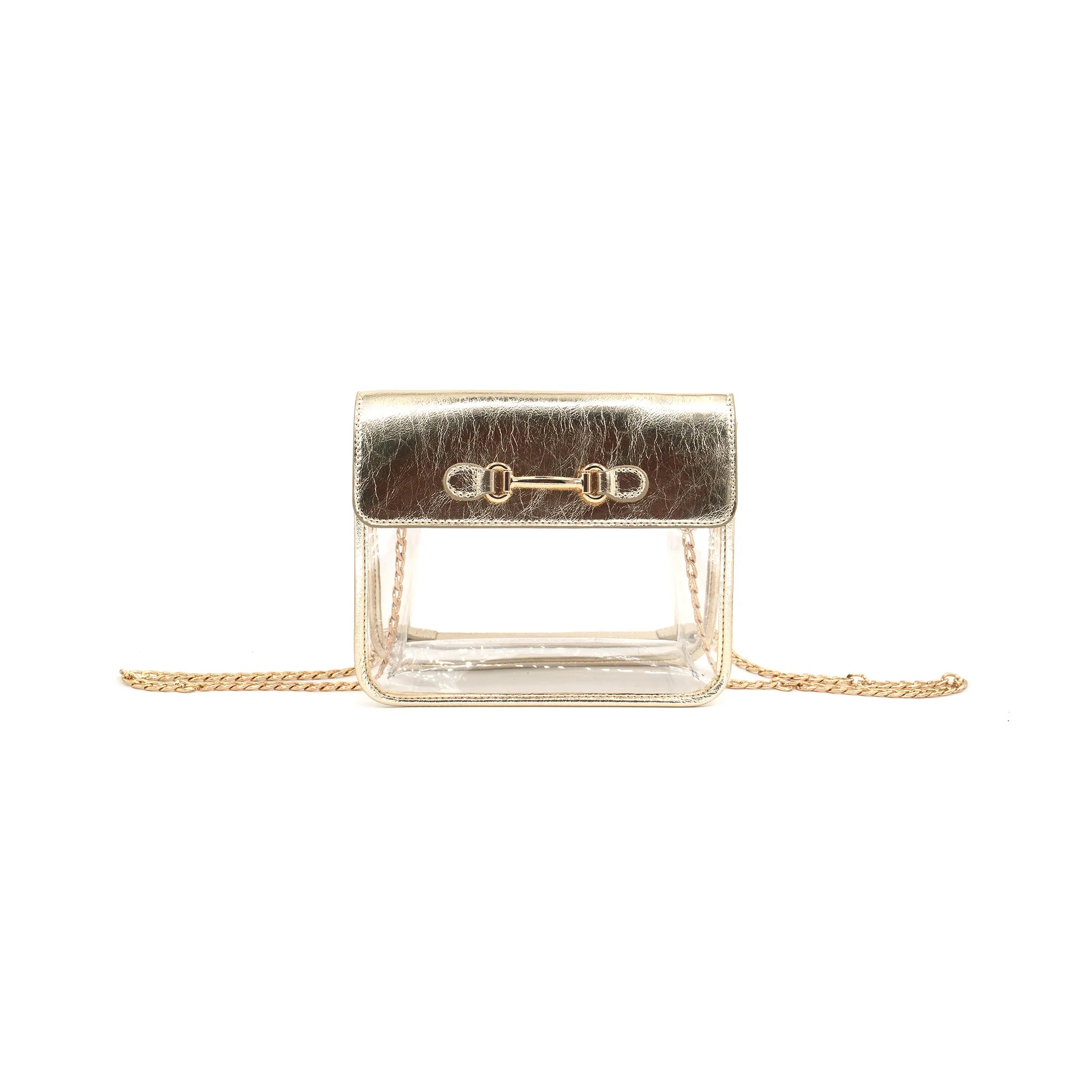 Dowdy Clear Bag - Gold