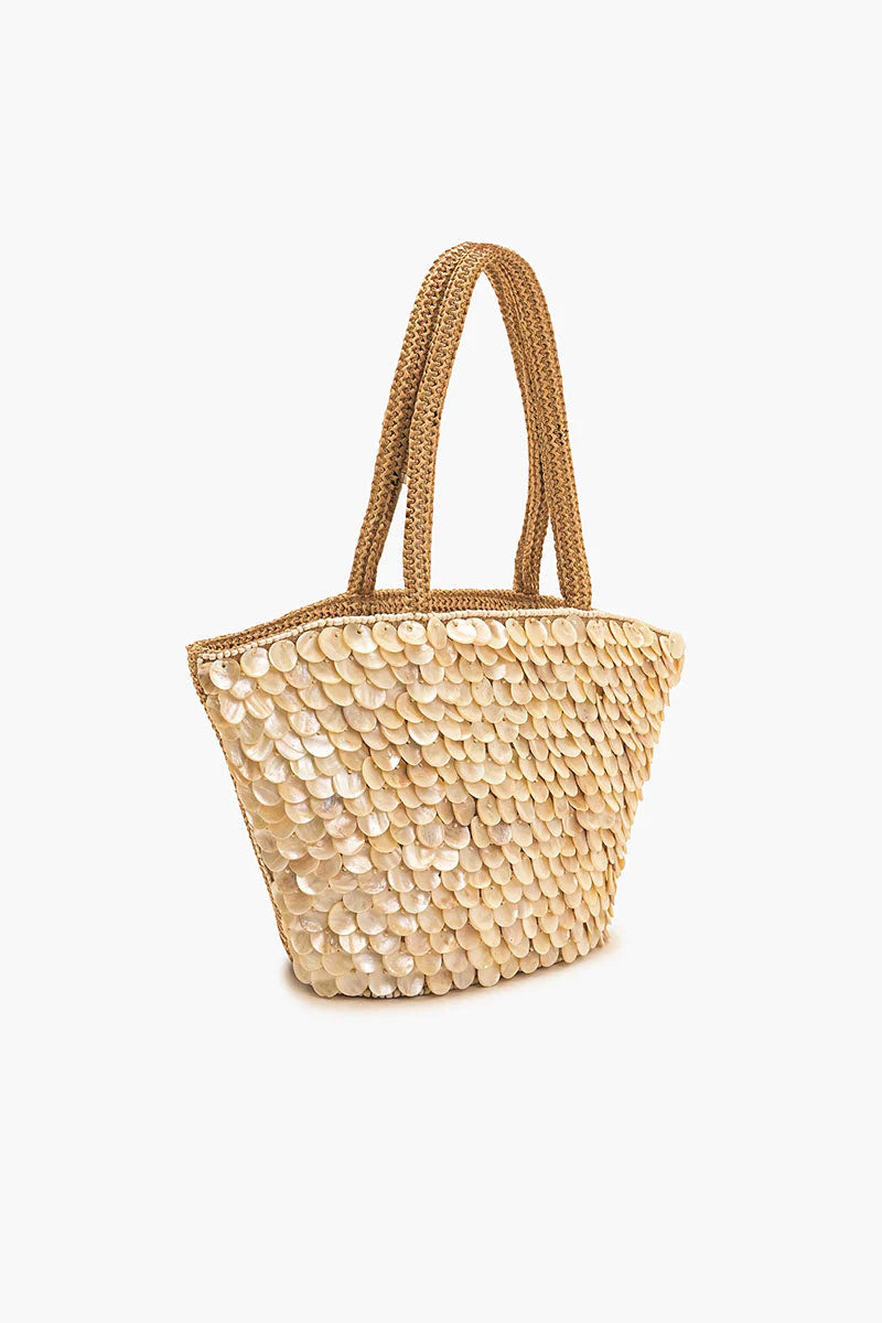 Rainbow Shell Beaded Tote - America & Beyond