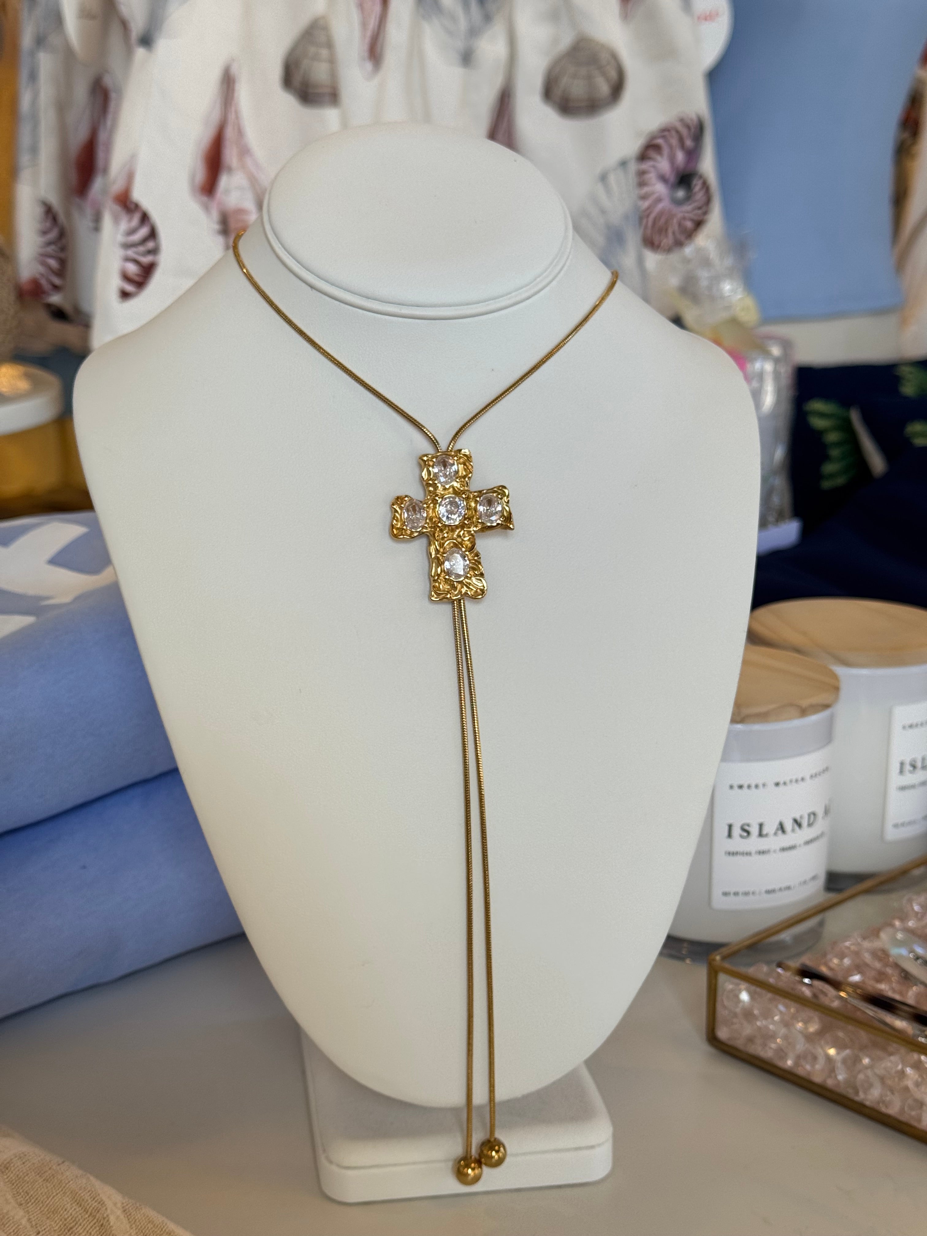 Adjustable Cross Necklace