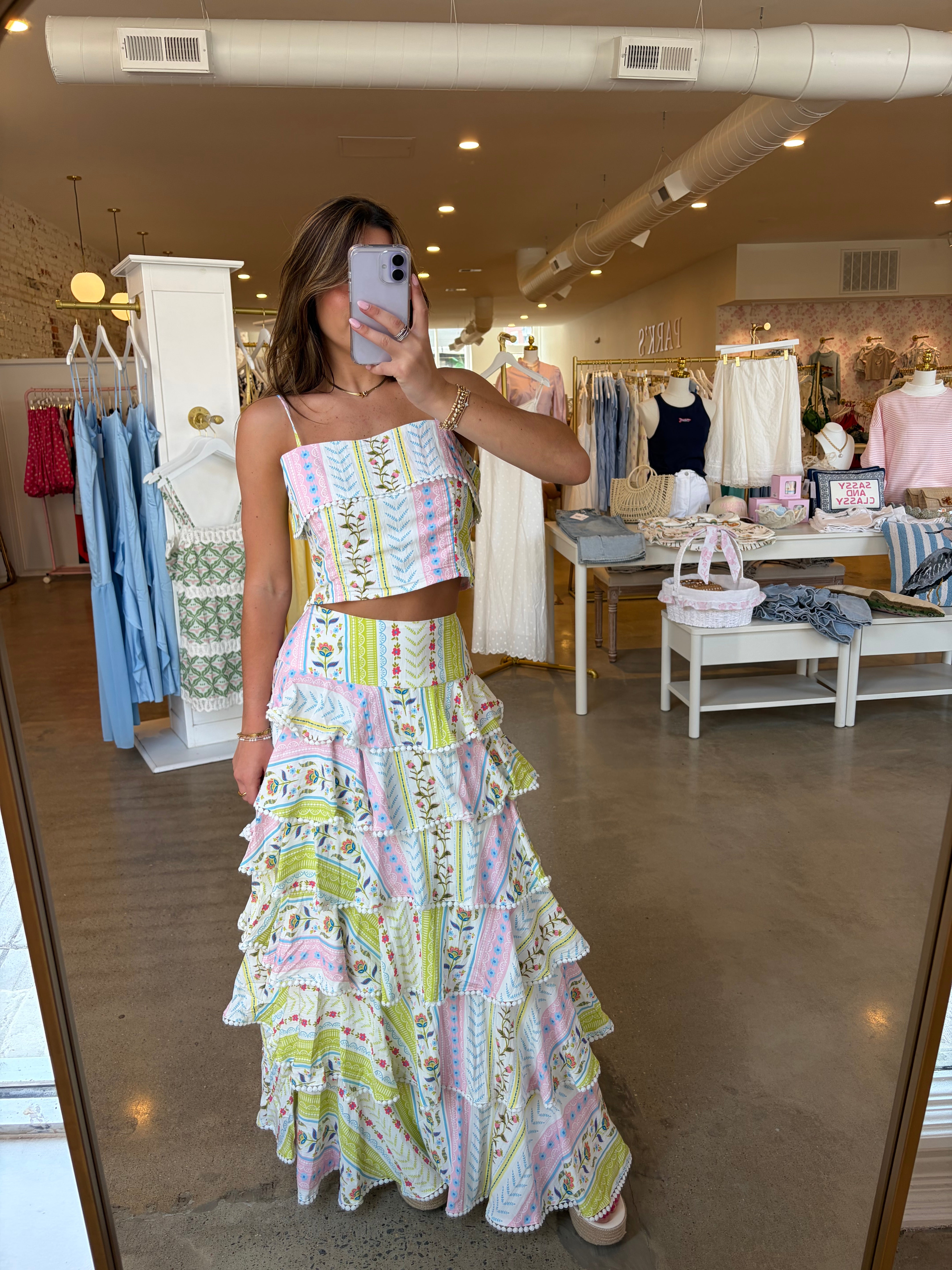 Adelaide Ruffle Top & Skirt Set