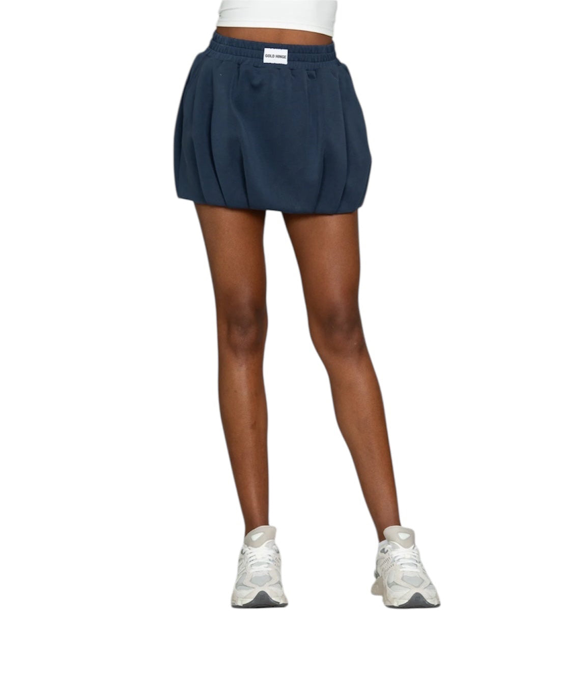 Gold Hinge LuxeSoft Bubble Skort - Navy