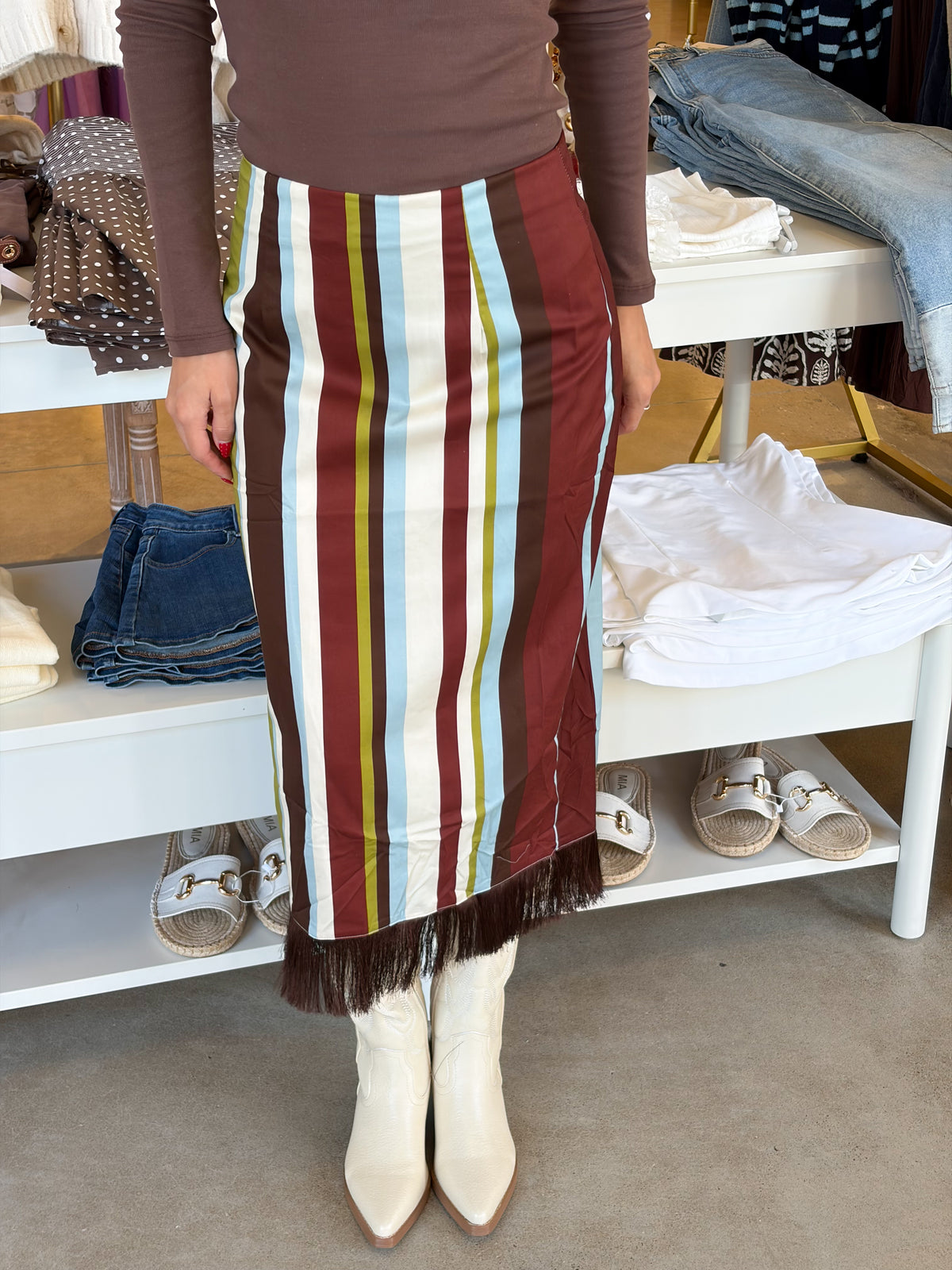 Bethany Midi Skirt - Multi