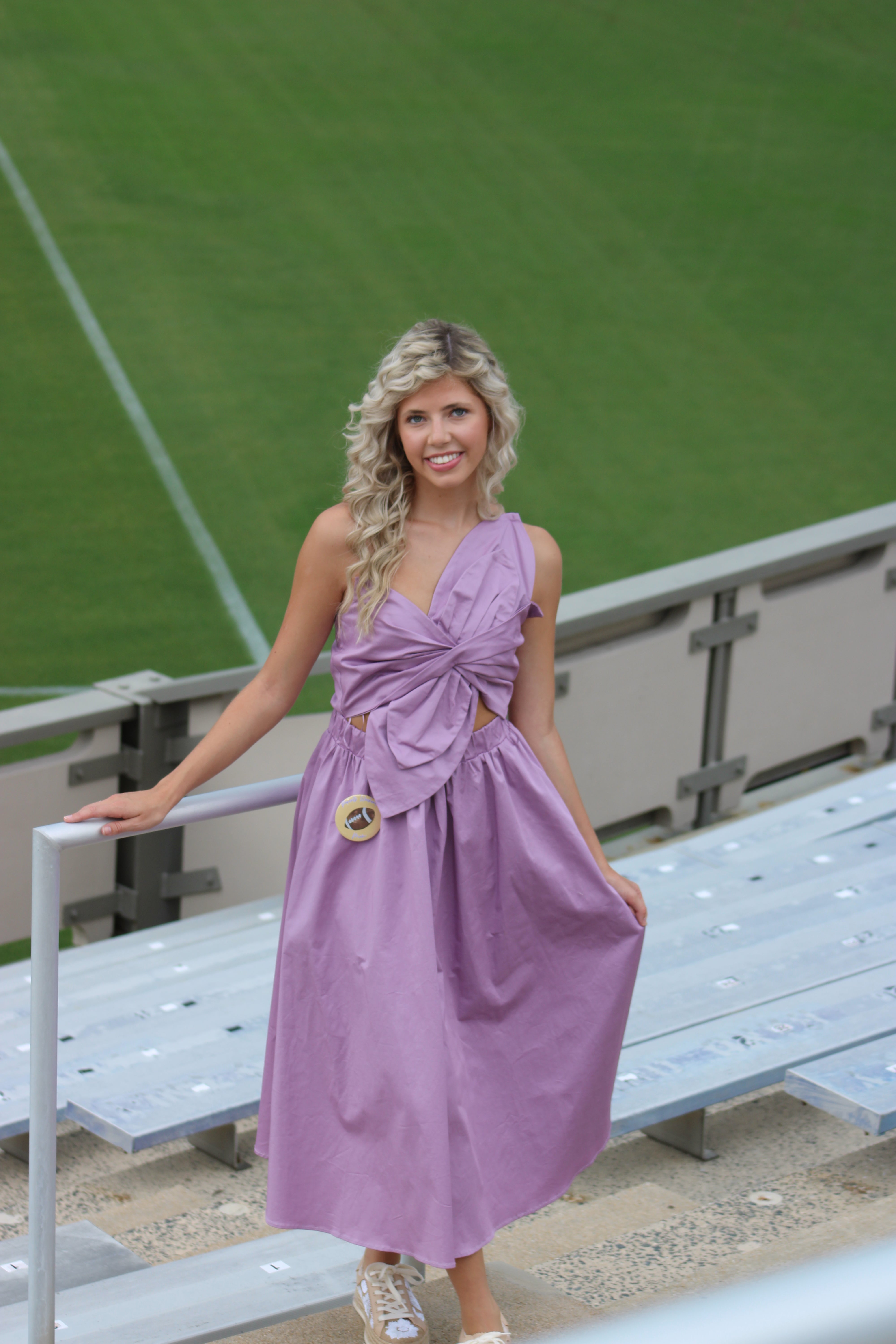Elena Midi Dress - Lavender