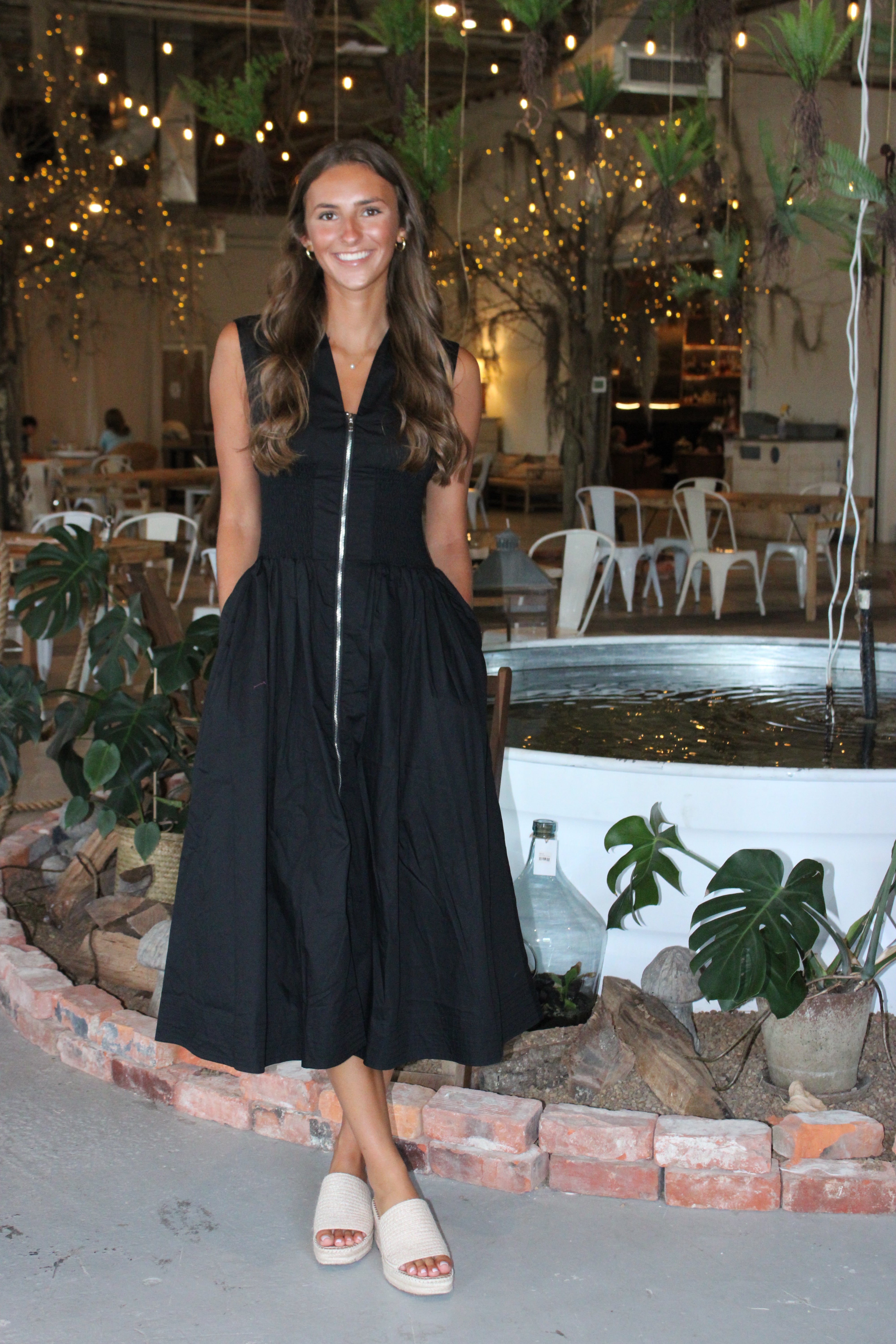 Willow Midi Dress - Black