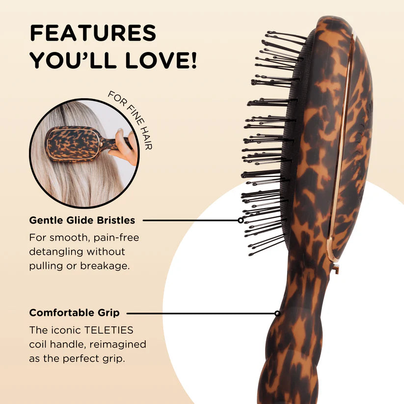 Teleties Detangler Hair Brush – Tortoise