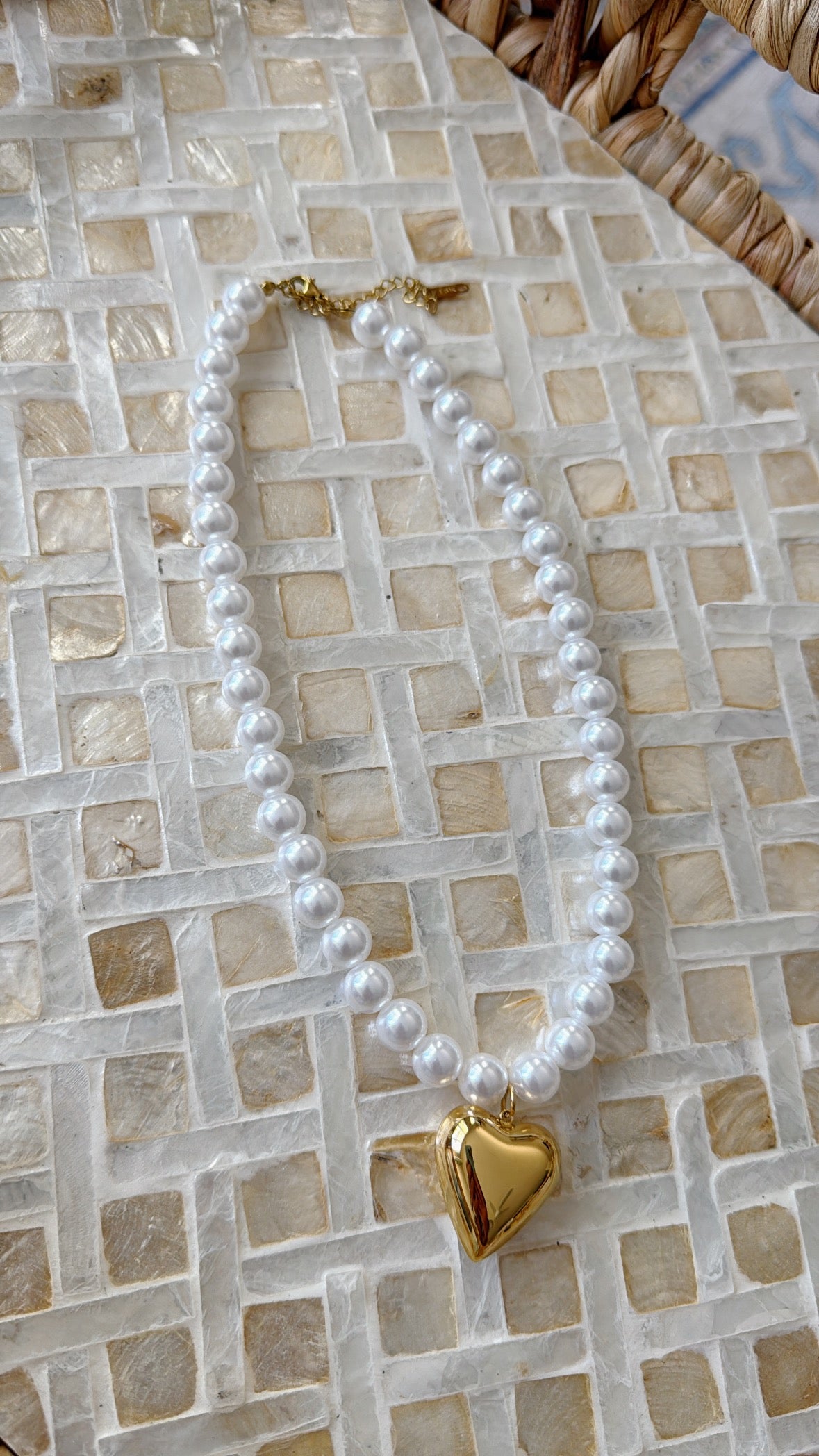 Pearl Heart Necklace
