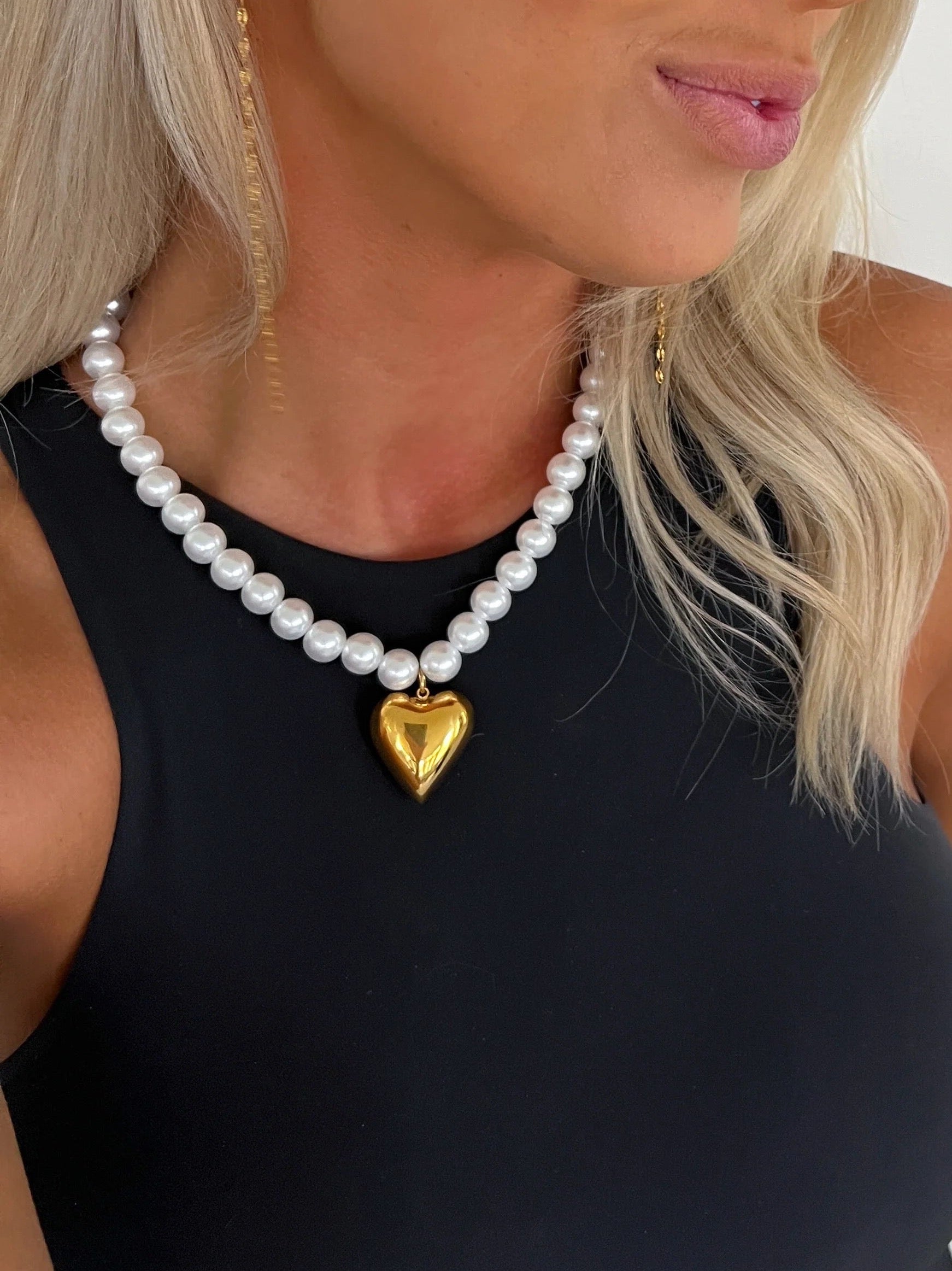 Pearl Heart Necklace