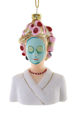 Spa Day Glass Ornament