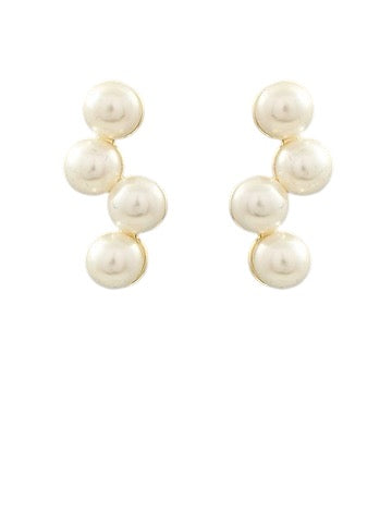 Dotted Pearl Stud Earrings