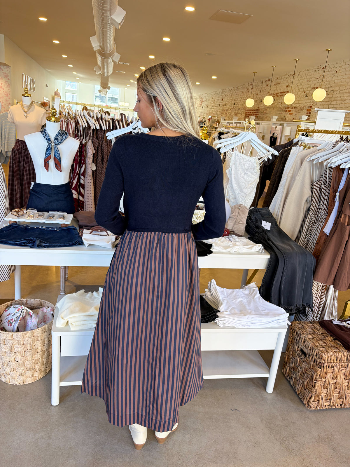 Carol Long Sleeve Midi