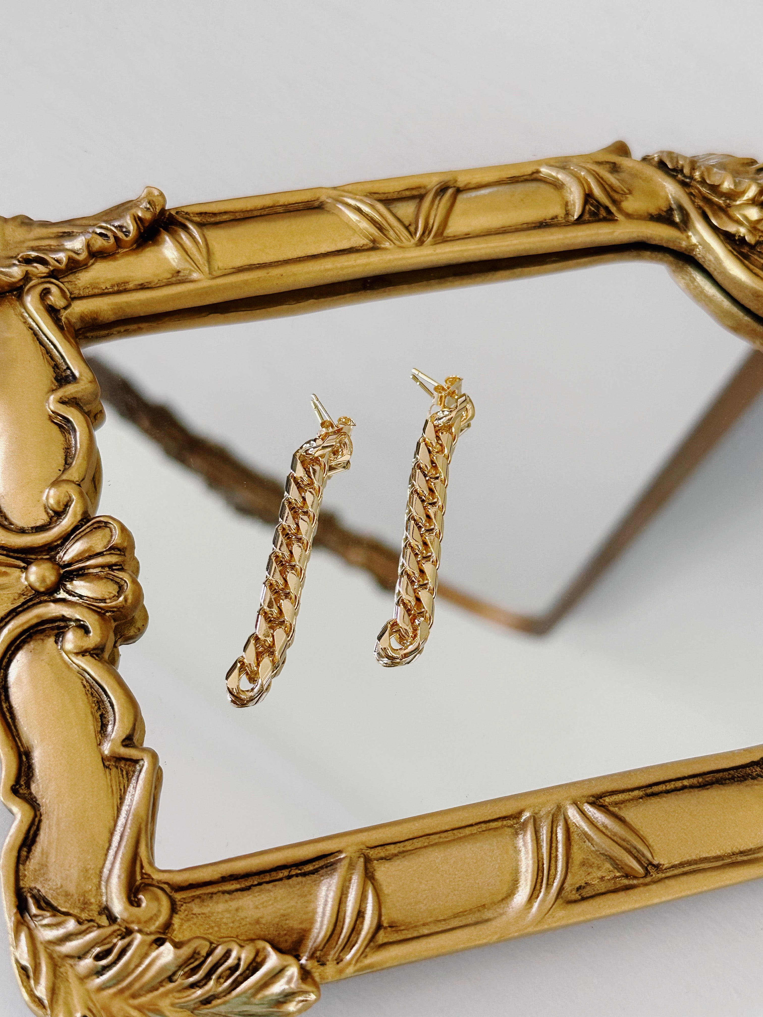 Curb Chain Earrings