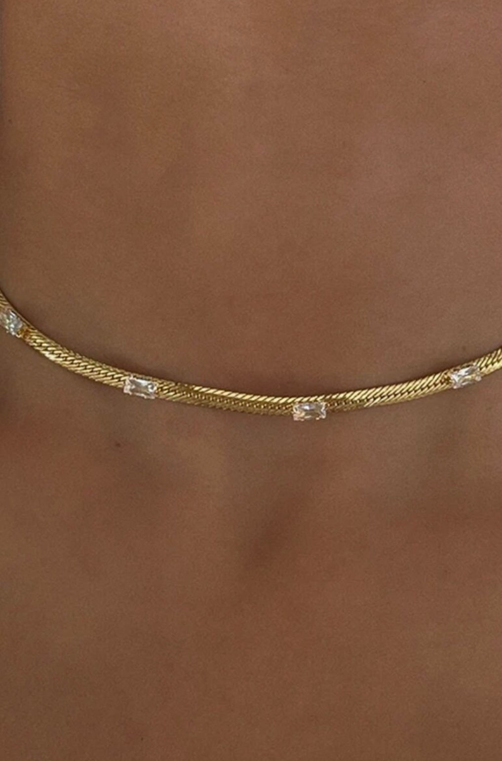 Hailey Necklace - White & Emerald