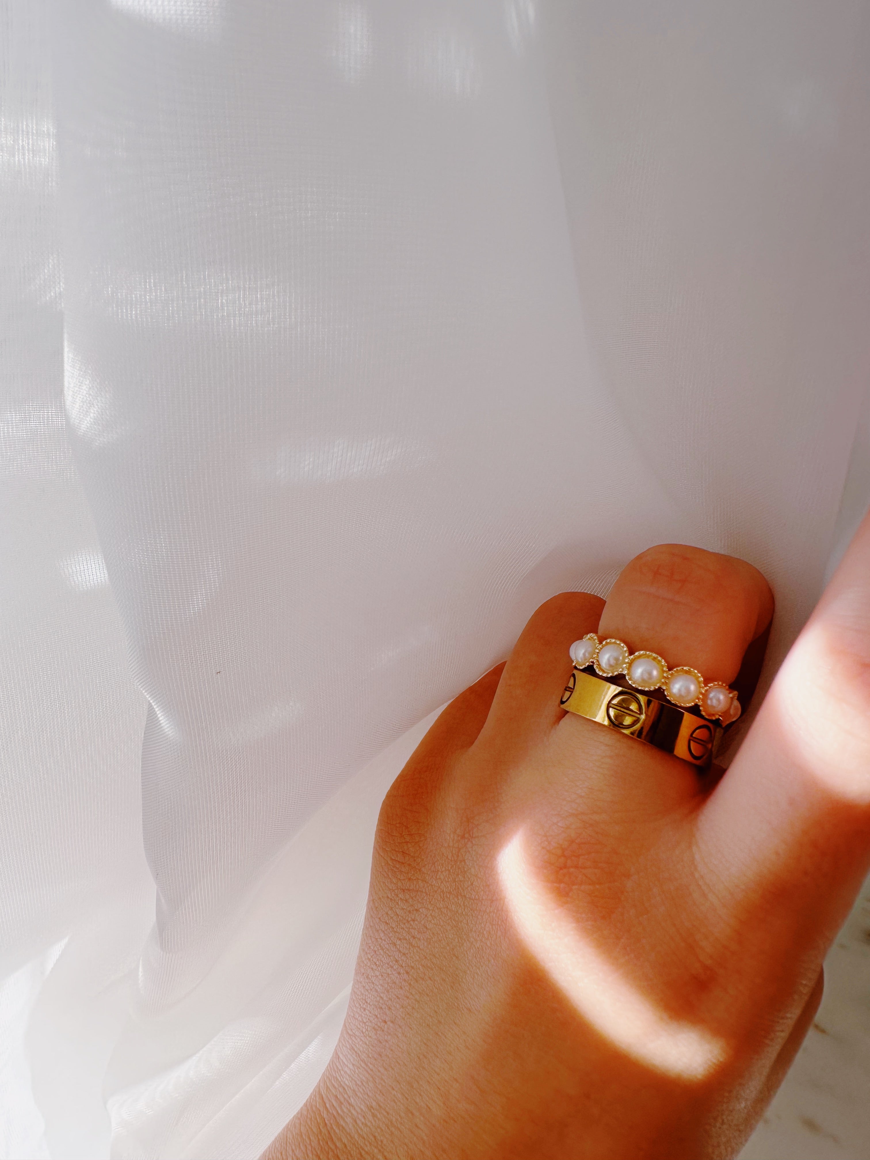 Pearl Stack Ring