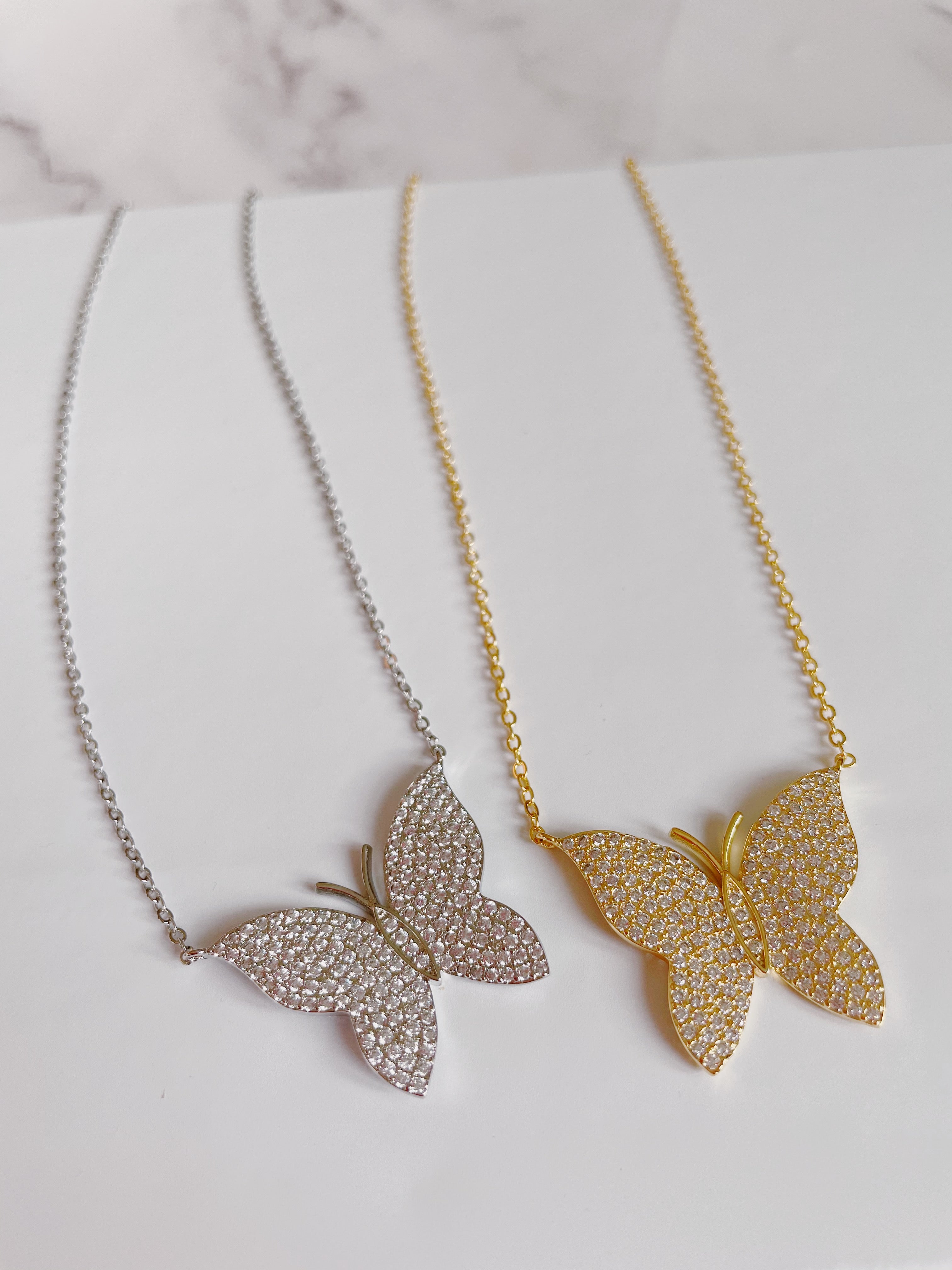 Butterfly Bling Necklace