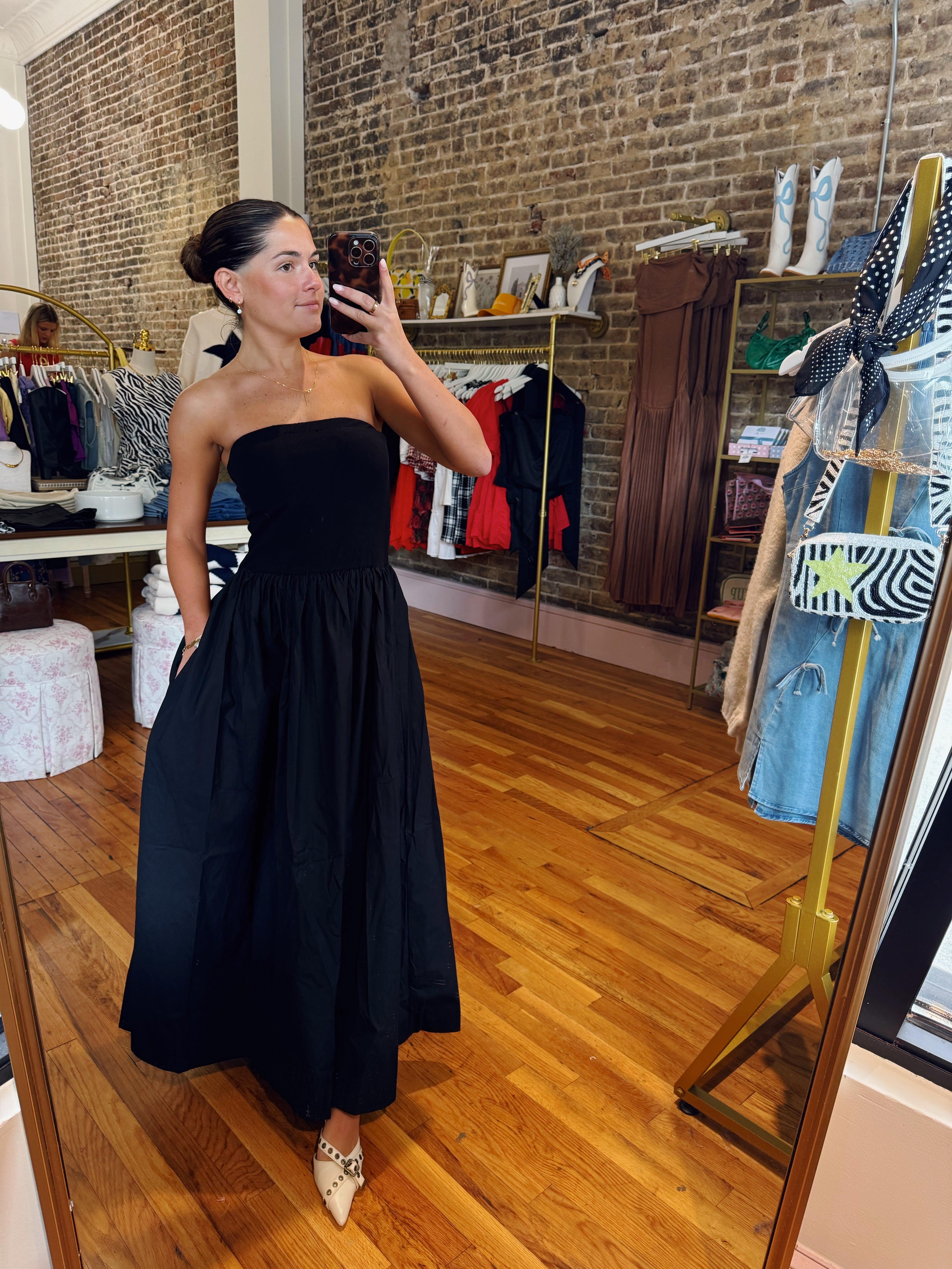 Bailey Midi Dress - Black