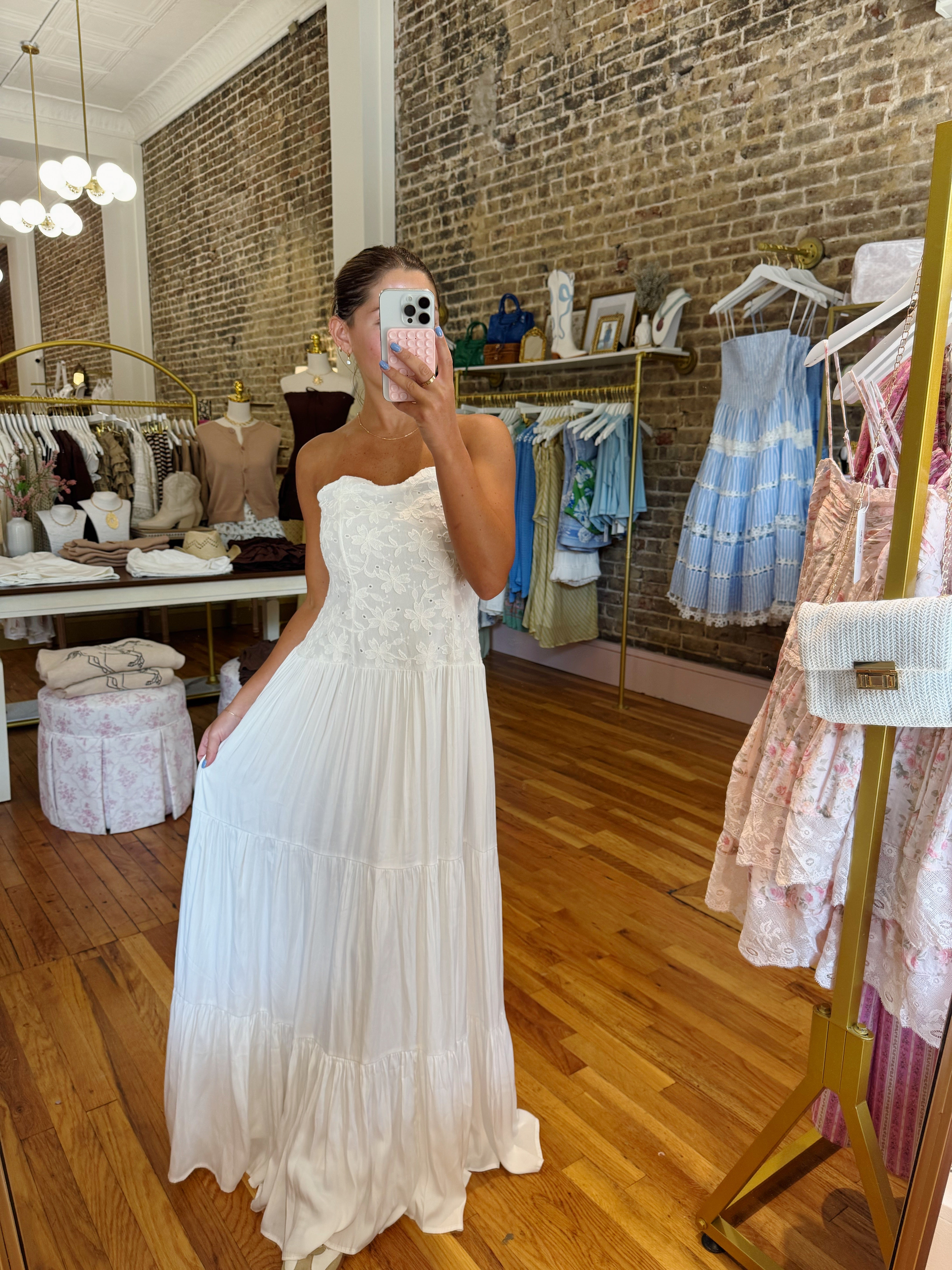 Pretty Thoughts Maxi Dress - White