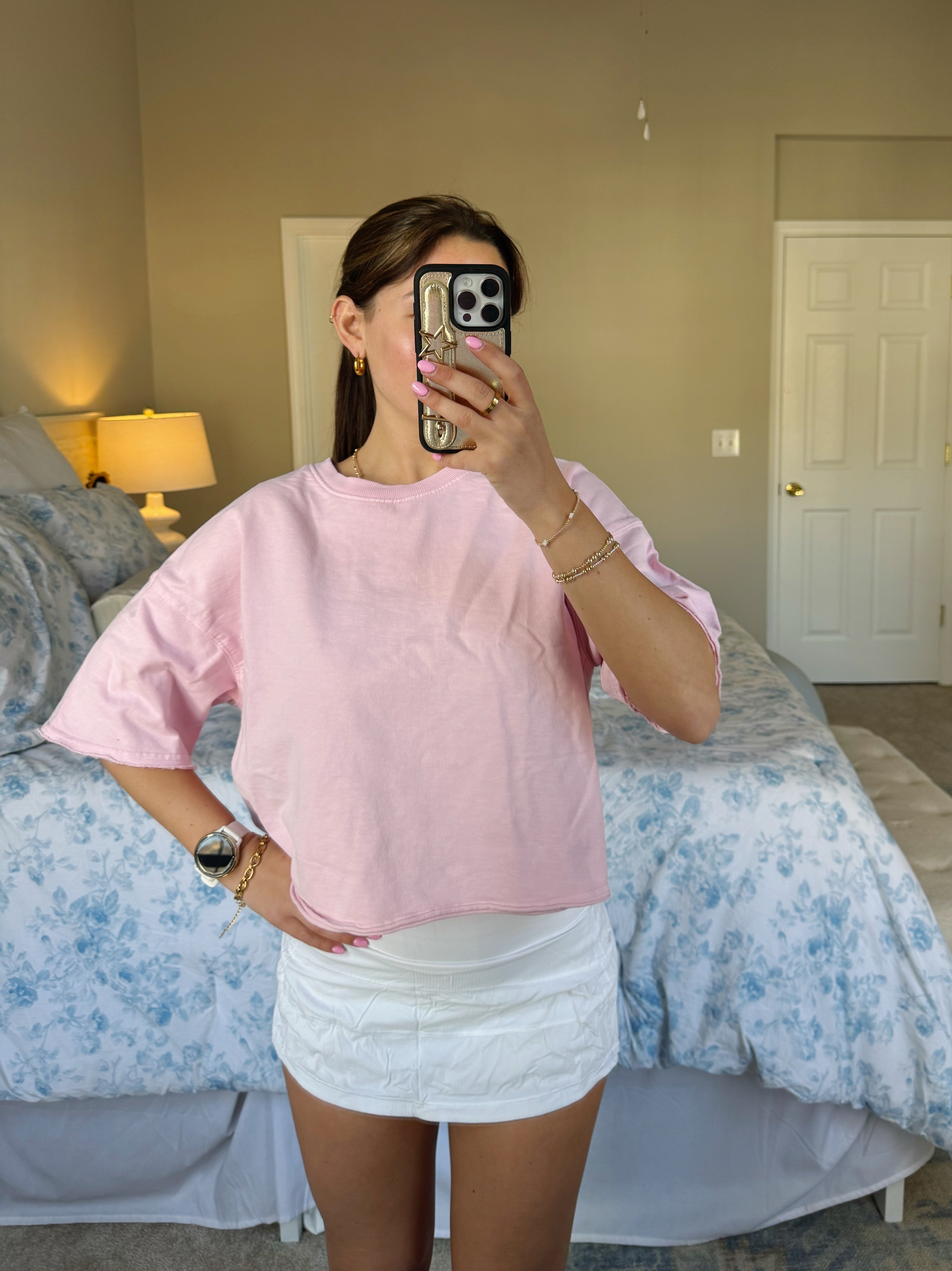 Out And About Blank Tee - Pink