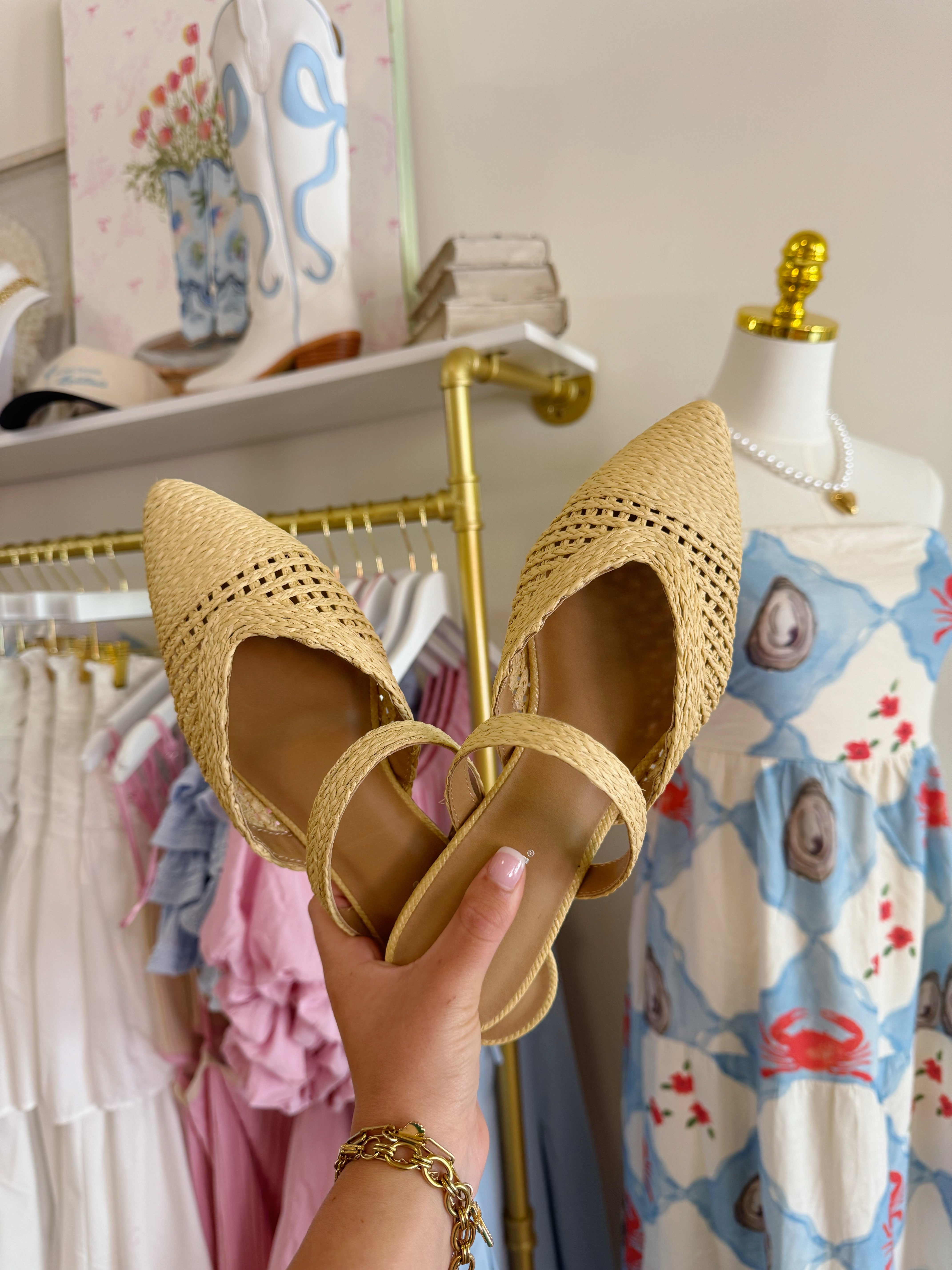 Chelsea Woven Mules