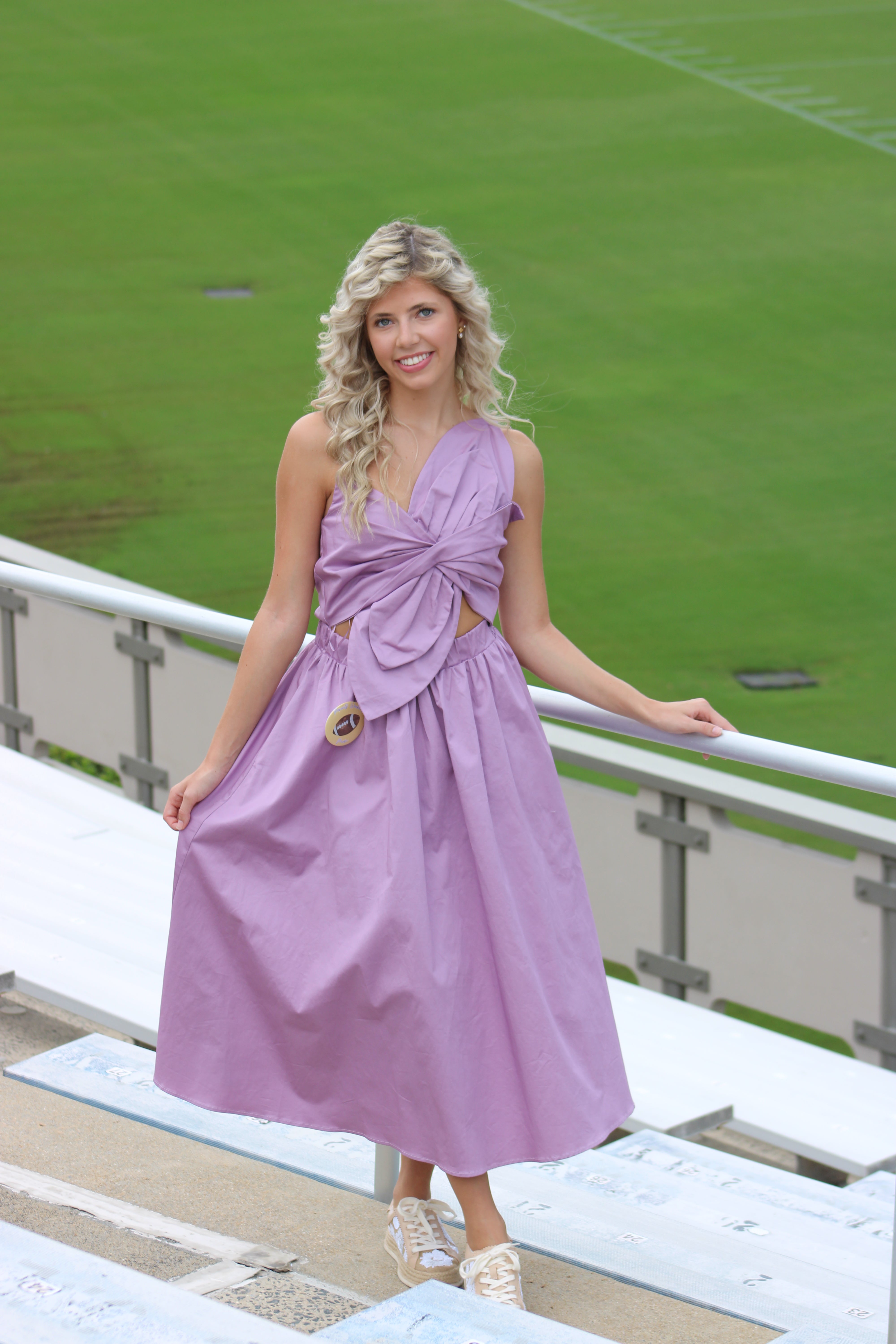 Elena Midi Dress - Lavender