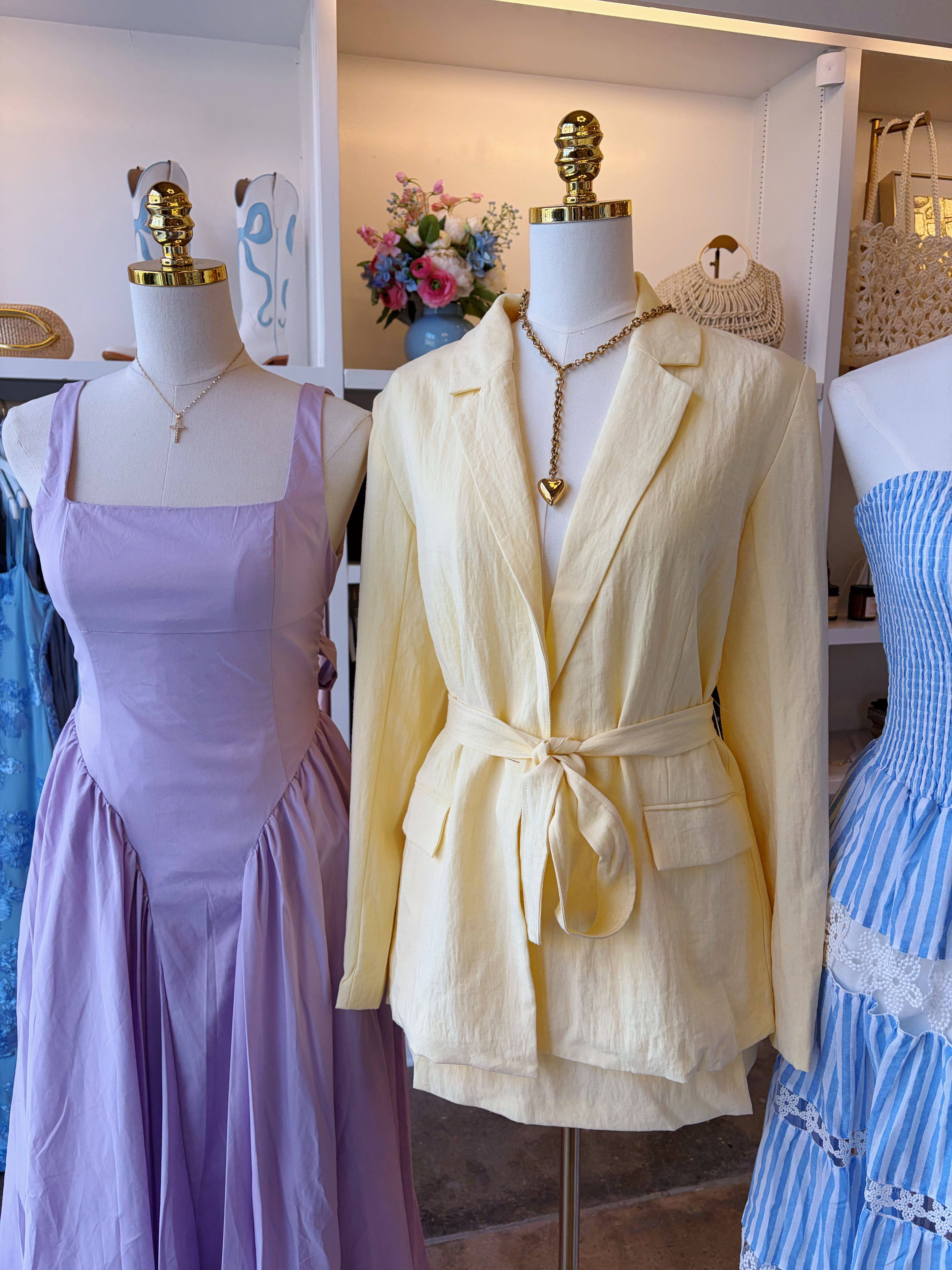 Business As Usual Pleated Skort - Butter Yellow