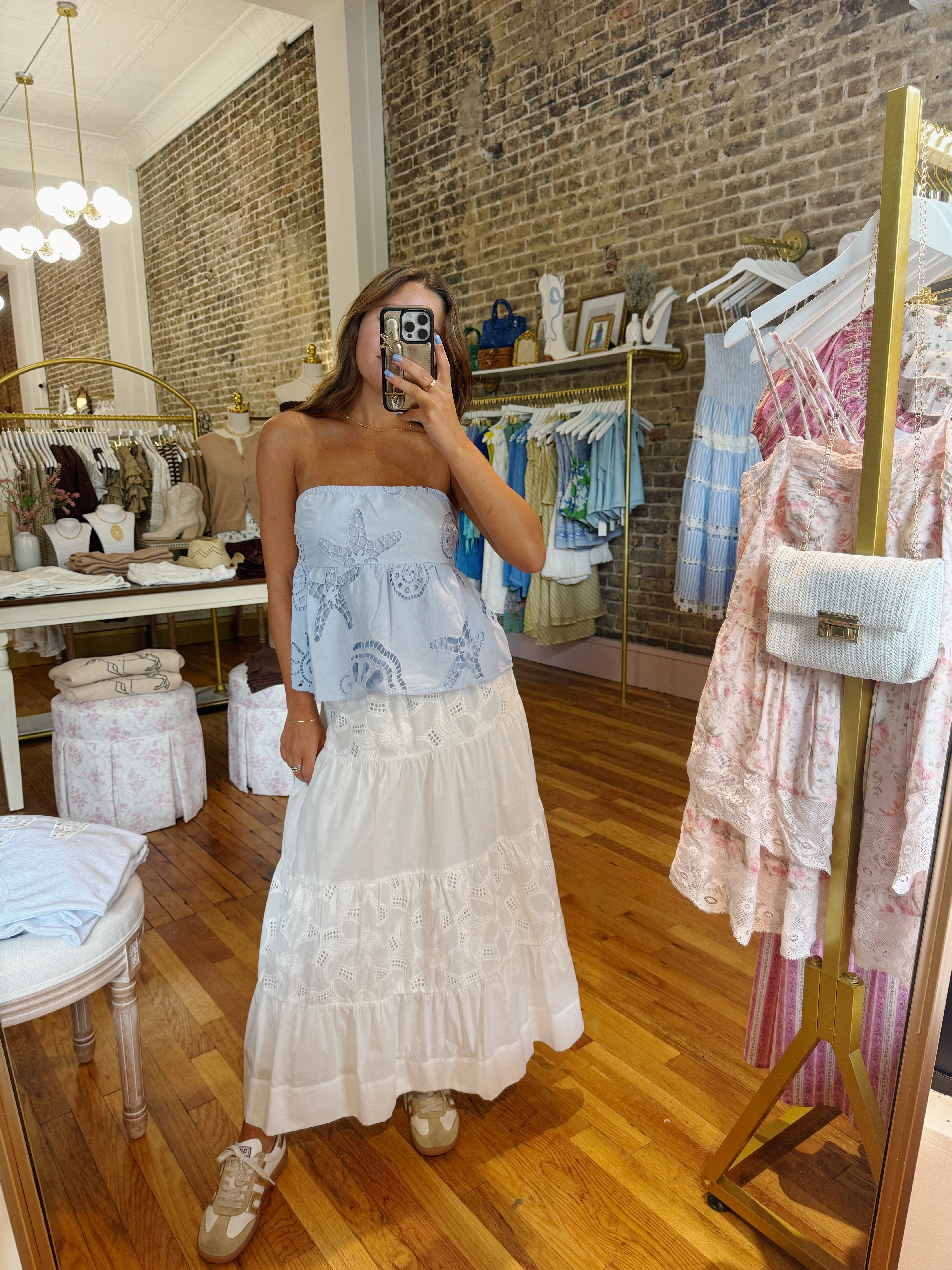 Sunkissed Top - Baby Blue