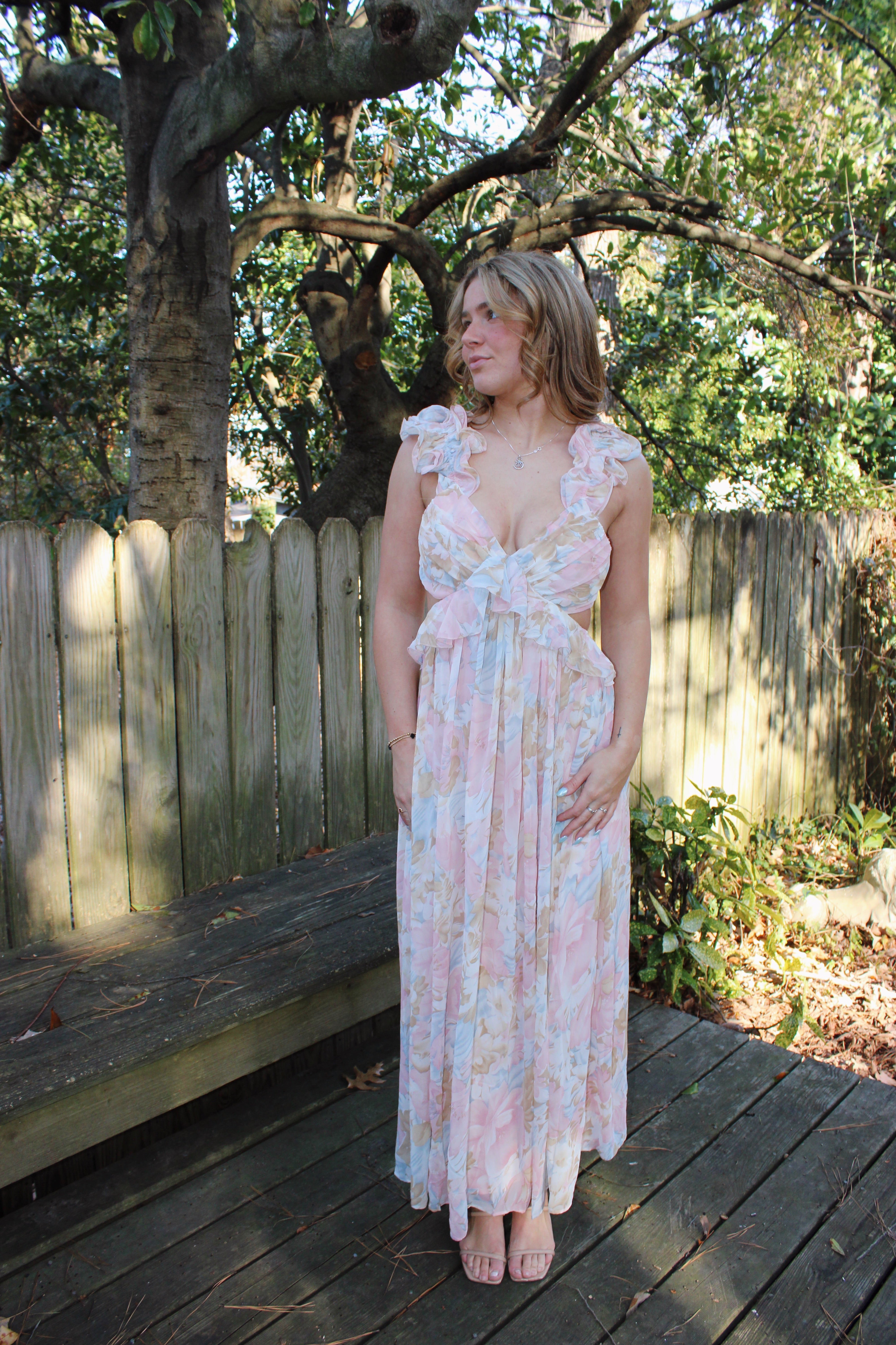 My Own Muse Maxi Dress - Pink Floral