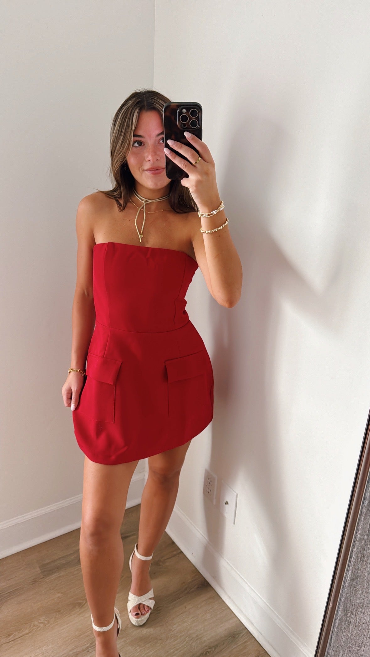 Out All Night Mini Dress - Cherry Cola