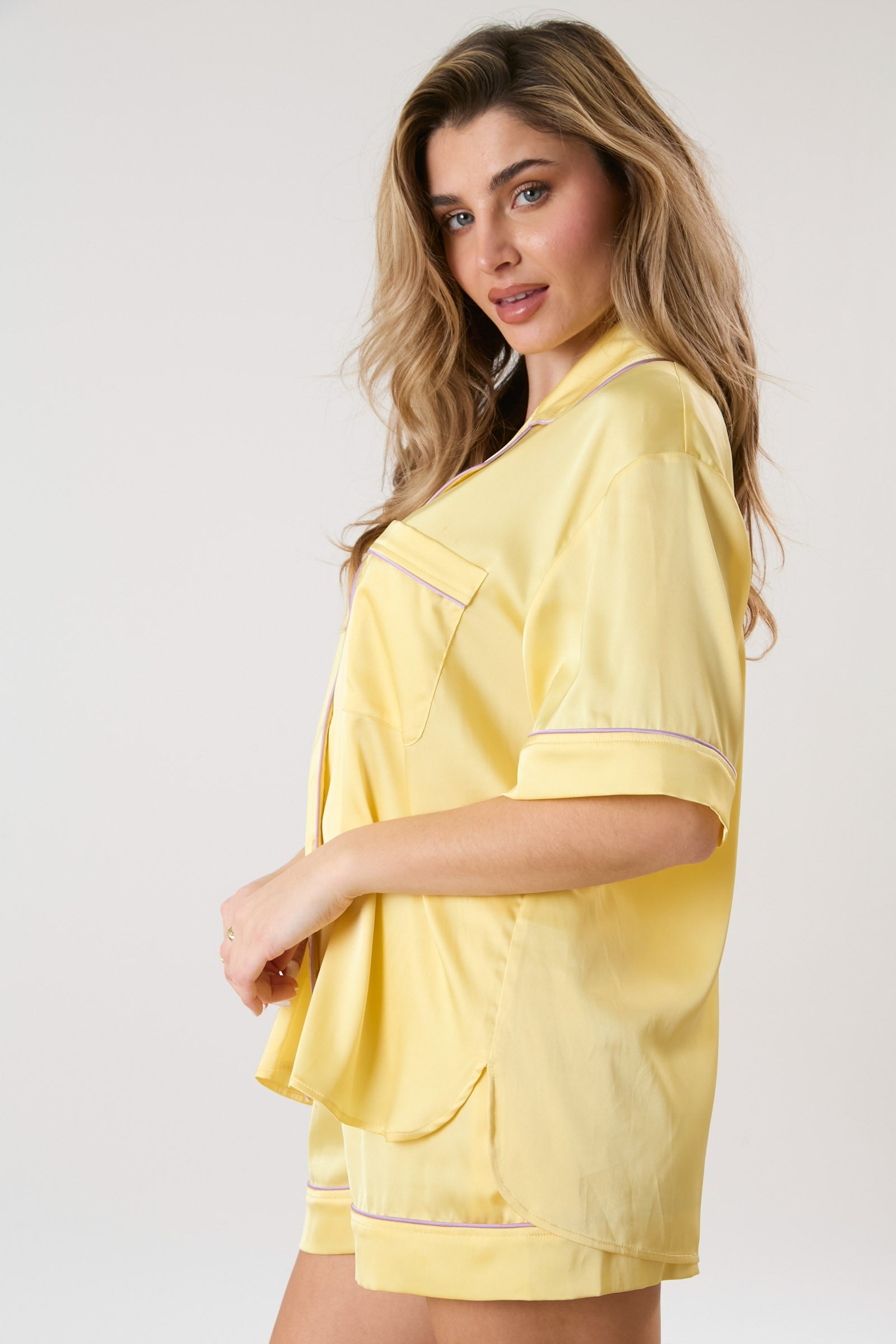 On Cloud Nine Pajama Shorts - Yellow