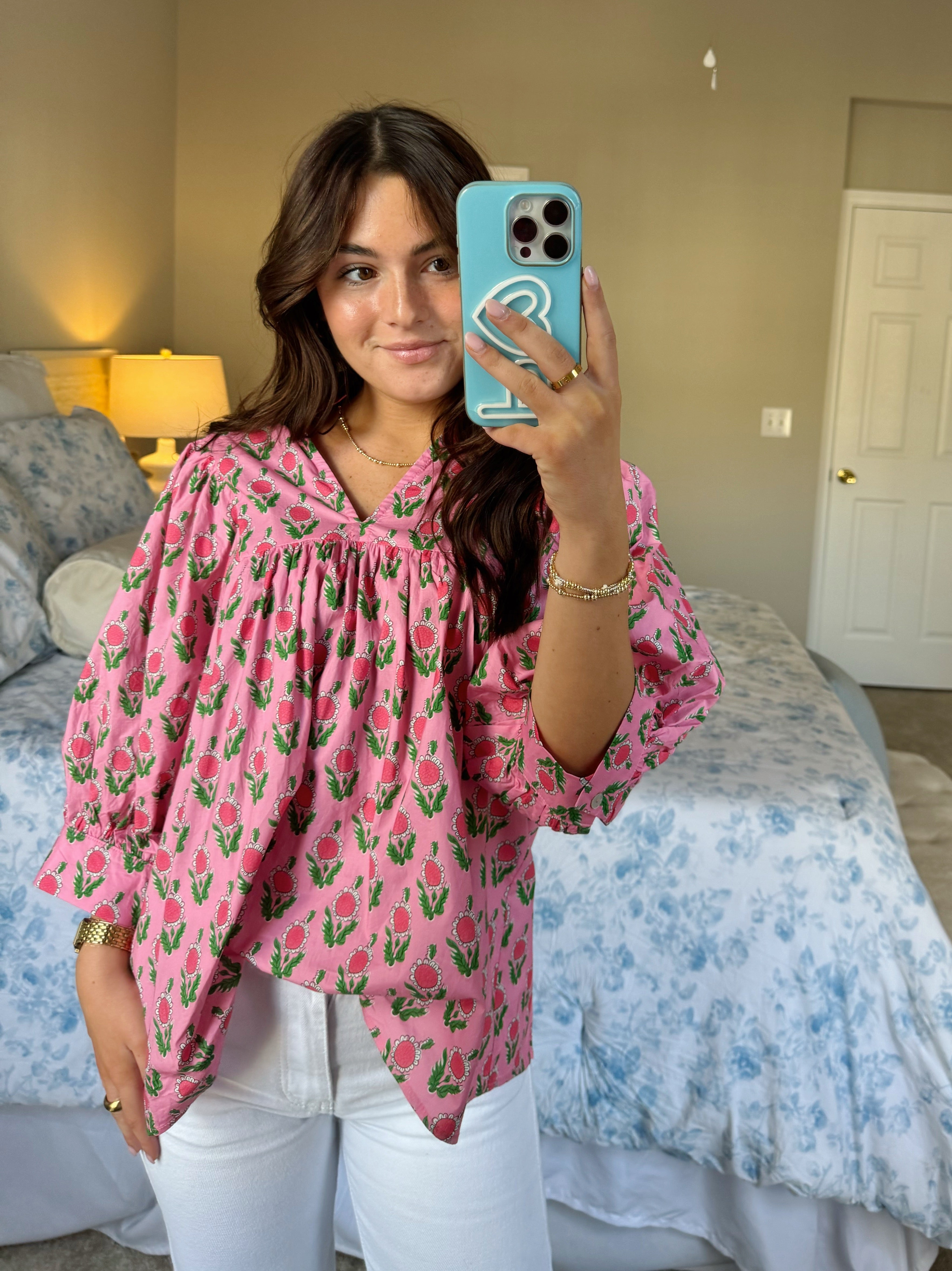 Bed Of Roses Top - Pink