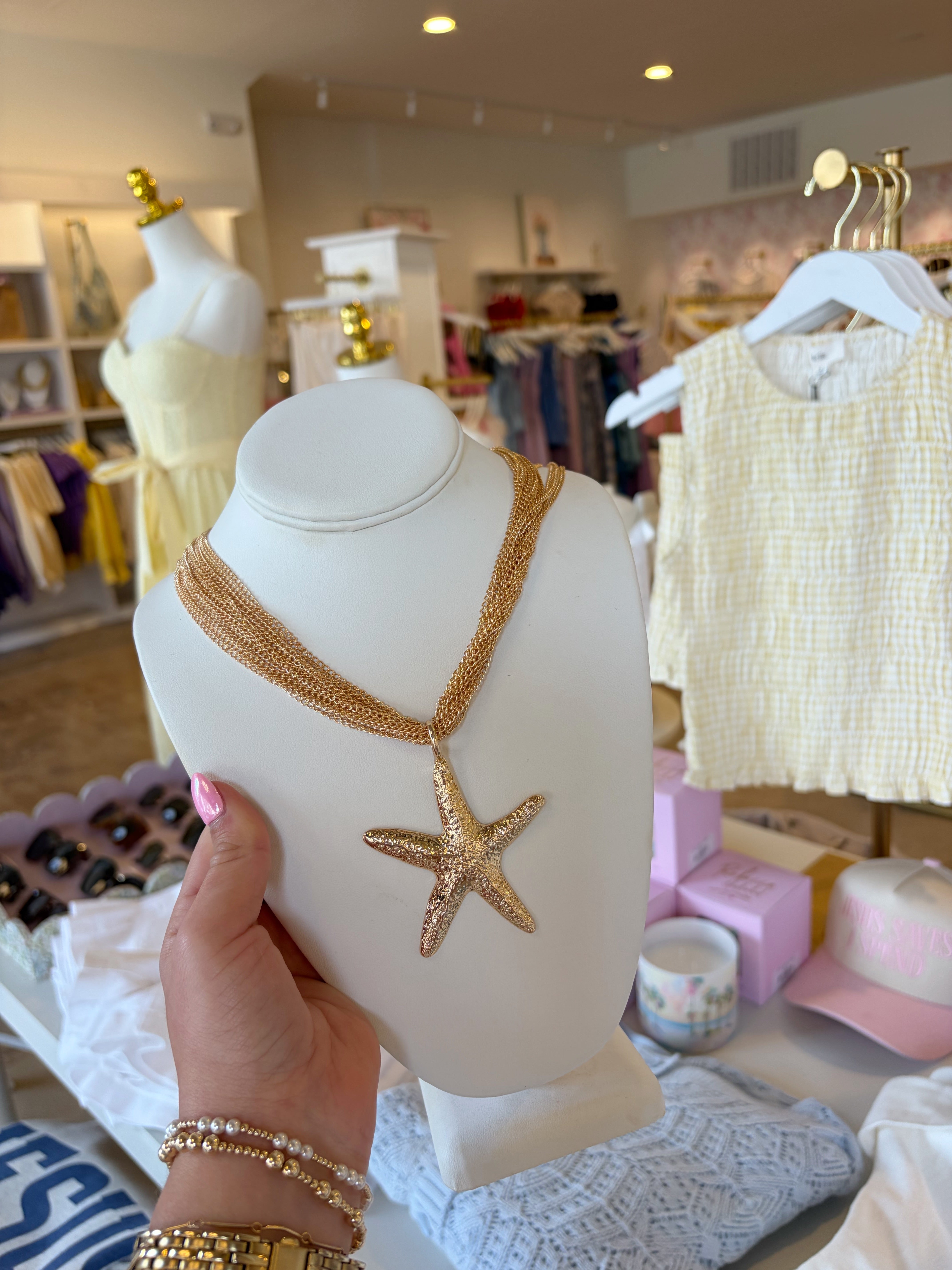 Starfish Statement Necklace