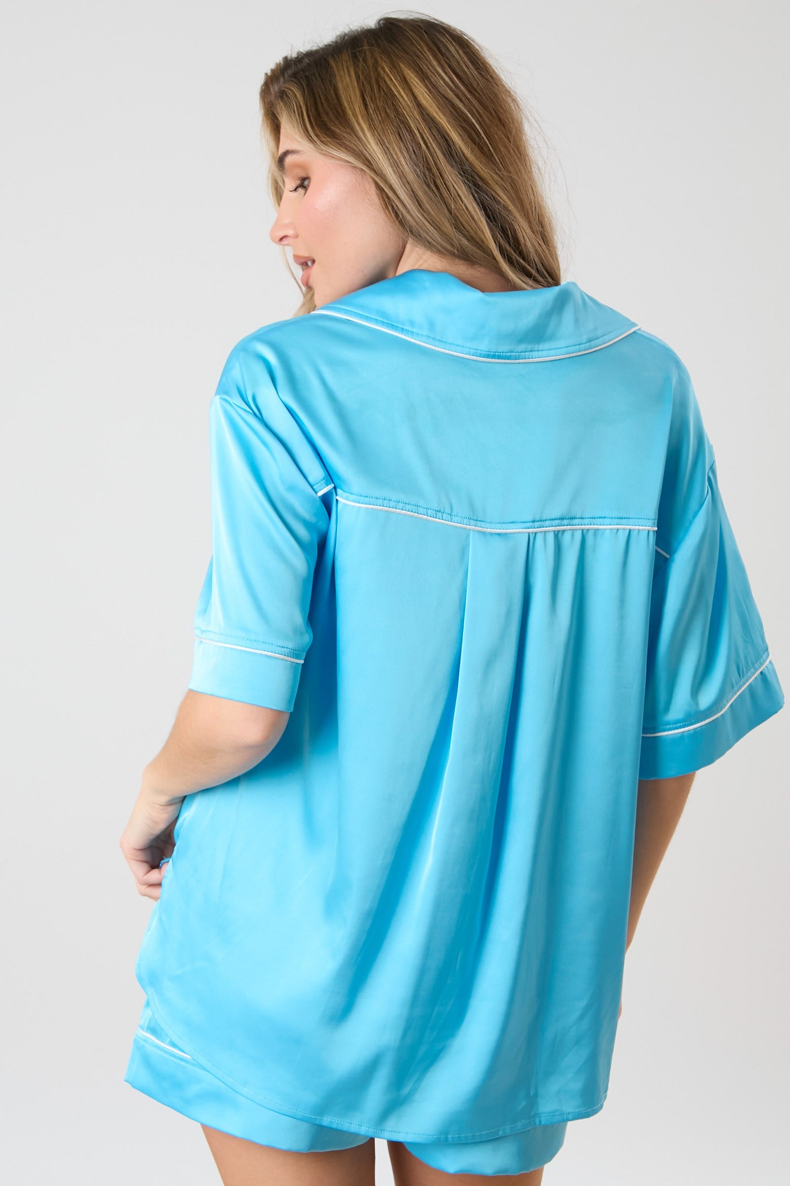 On Cloud Nine Pajama Top - Blue