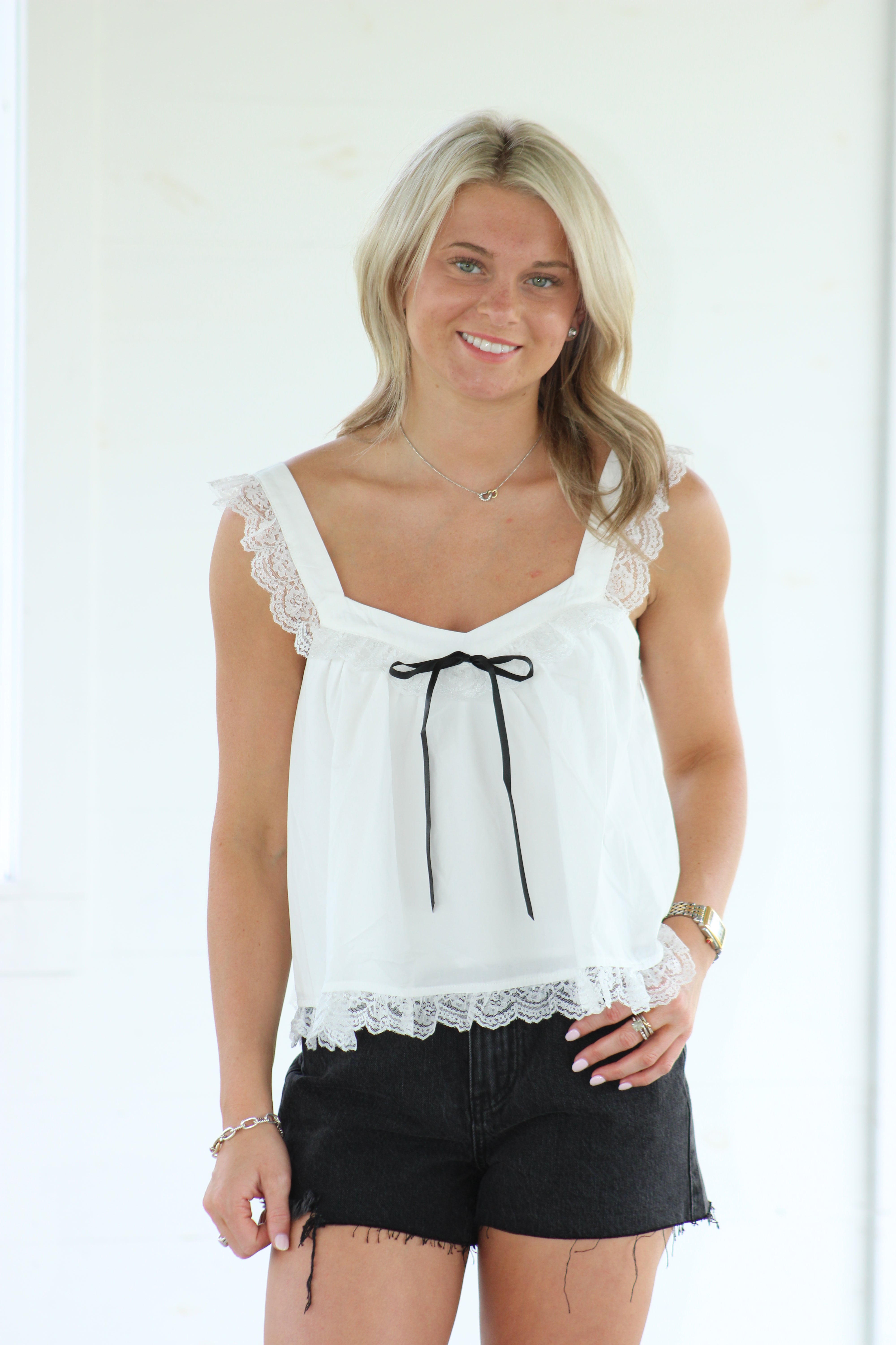 Cup Of Tea Top - White