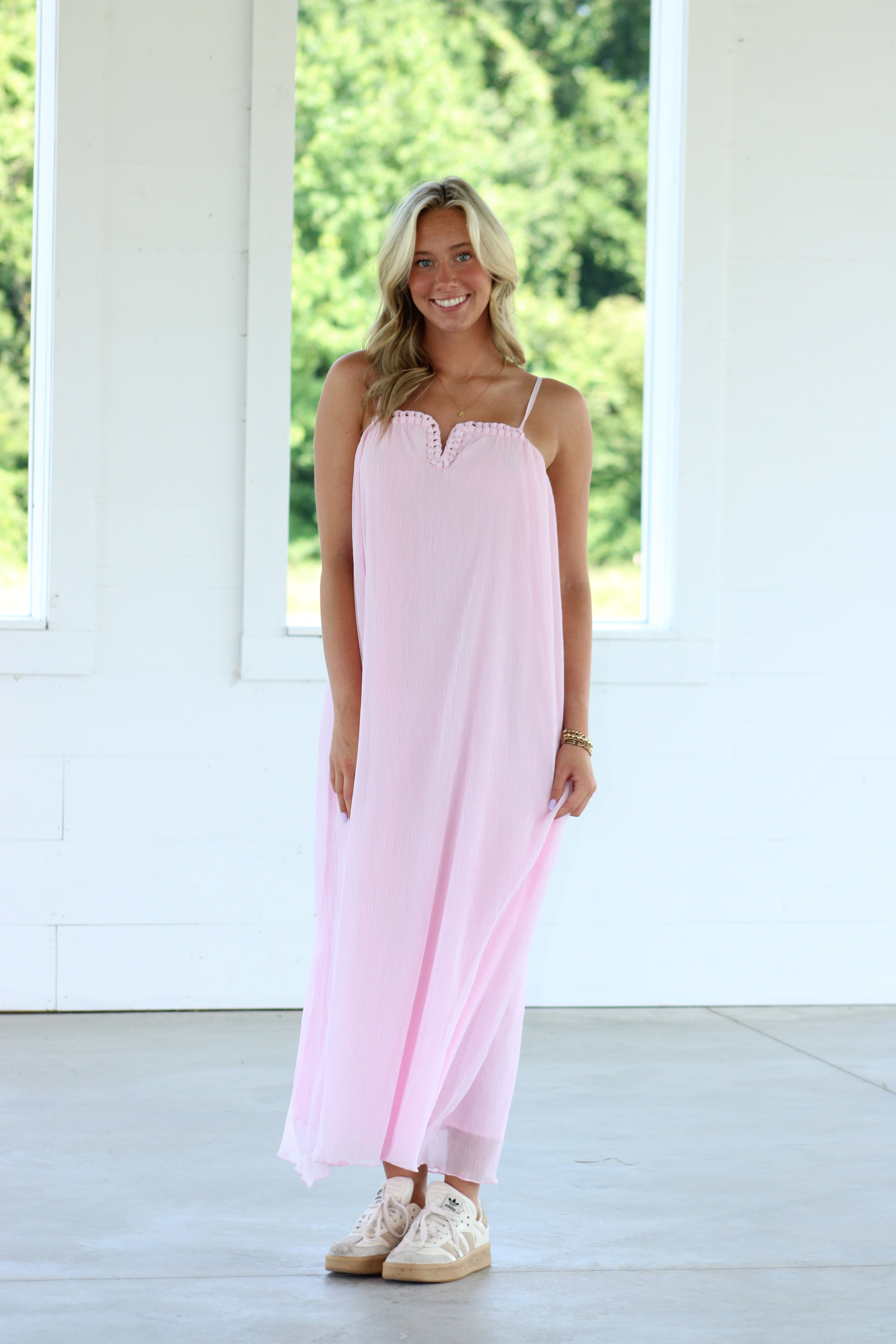 Long Beach Maxi Dress - Pink