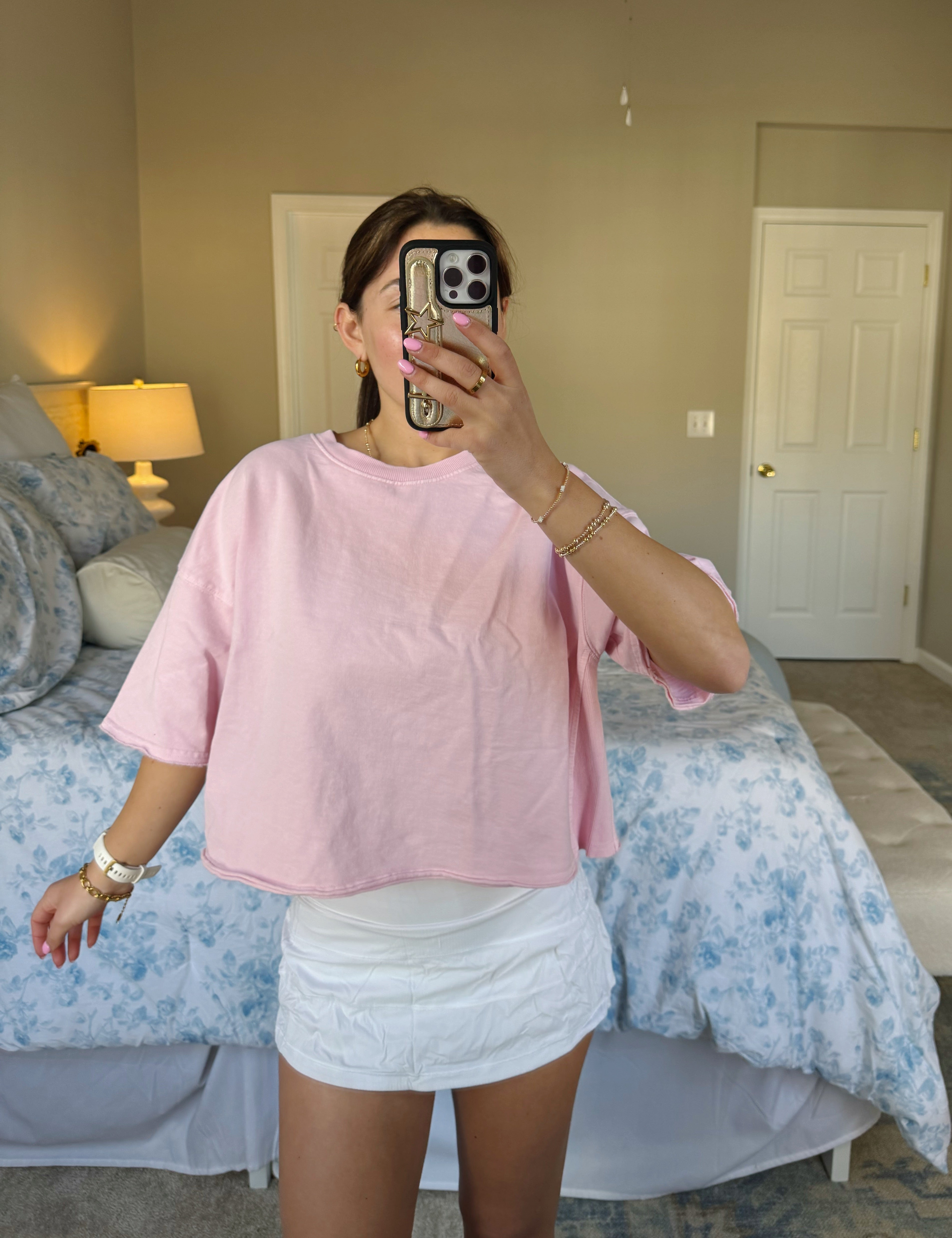 Out And About Blank Tee - Pink