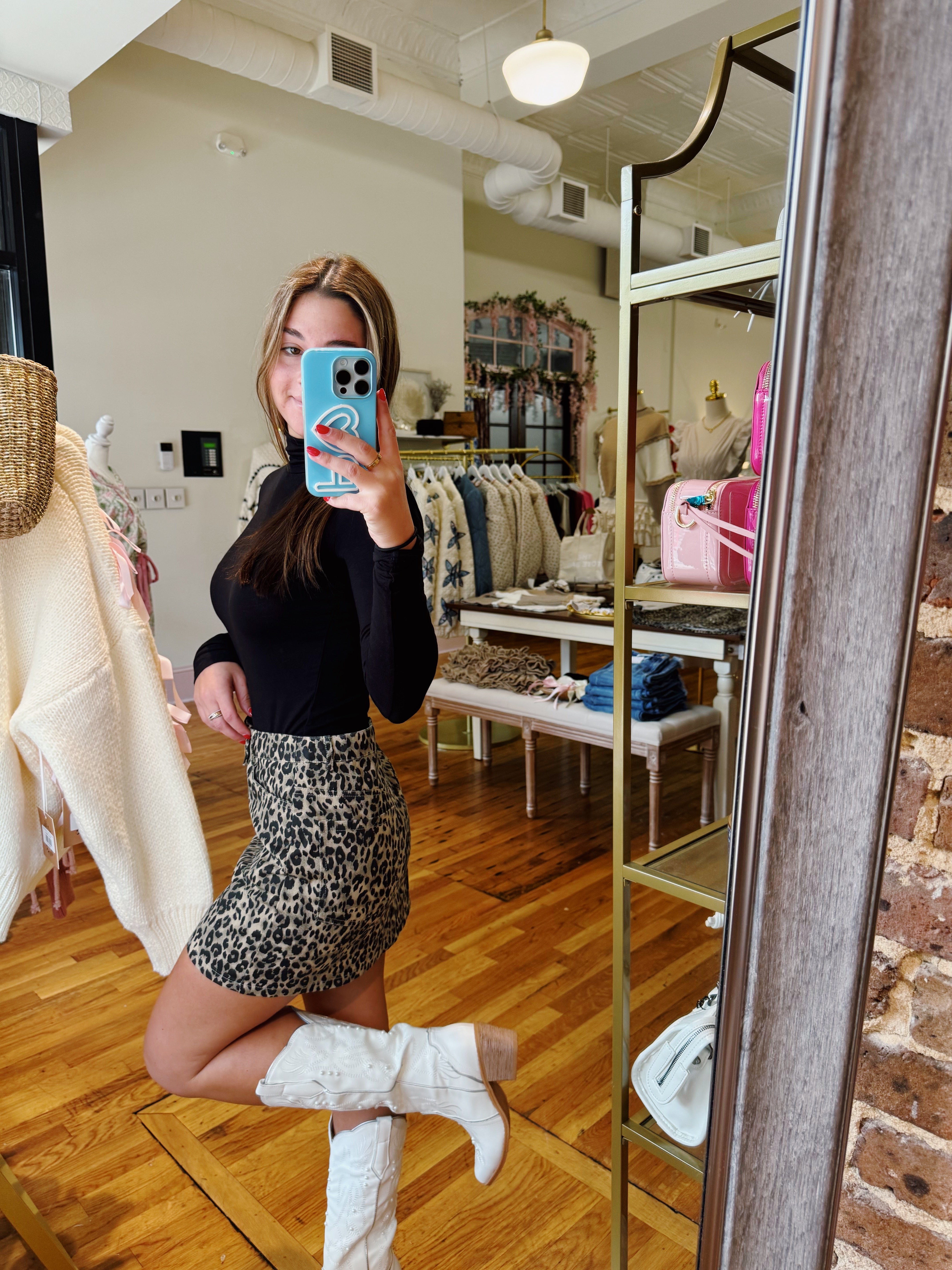 In the Wild Mini Skirt - Leopard