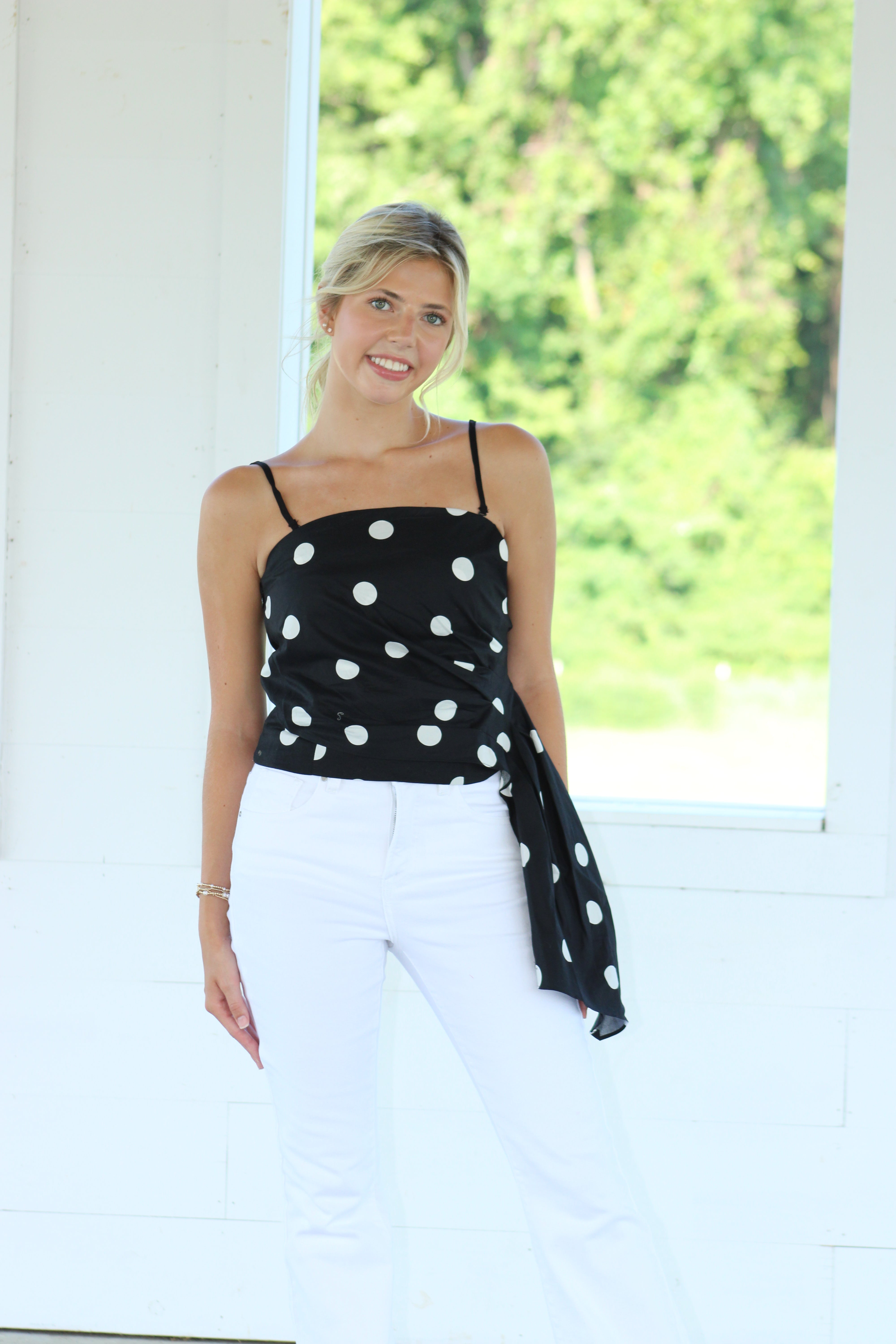 Call Me Later Top - Polka Dot