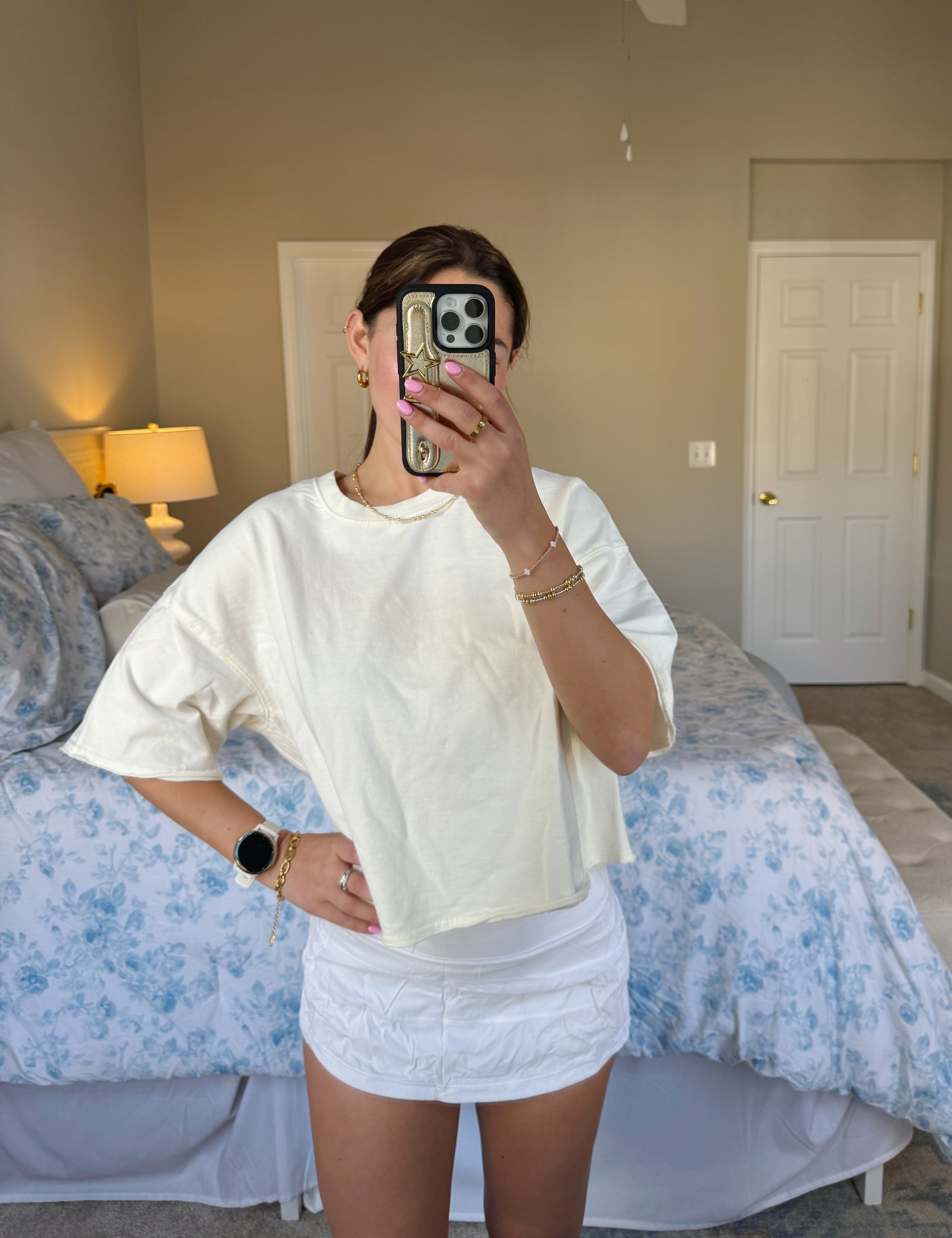 Out And About Blank Tee - Cream