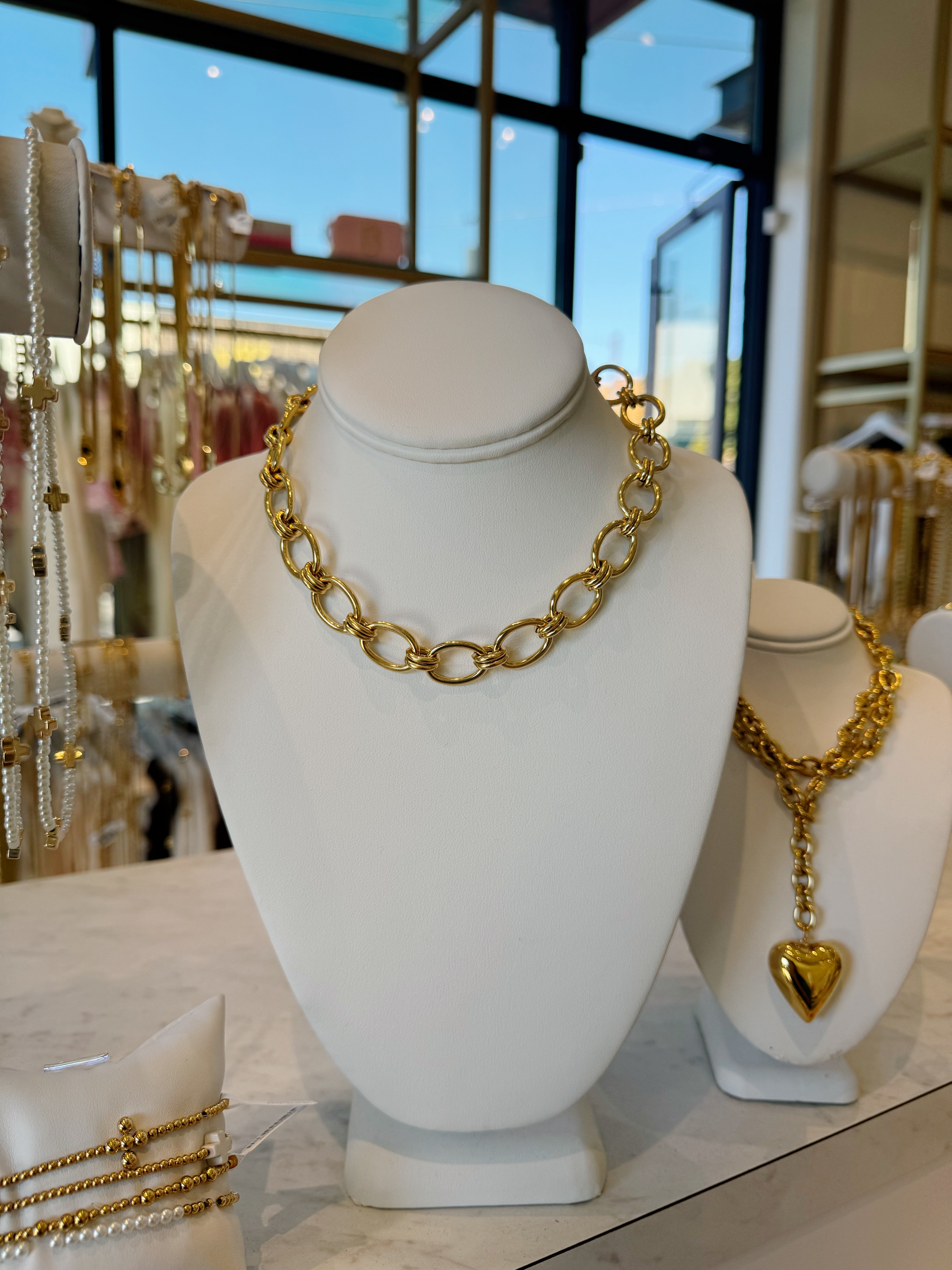 Luxe Chain Necklace - Water Resistant - Tarnish Free