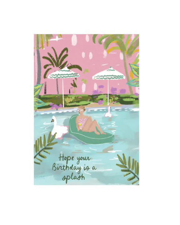 Birthday Splash Greeting Card