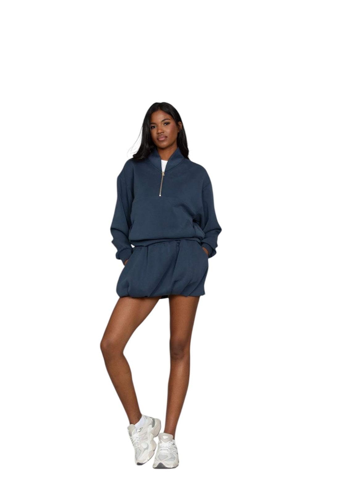 Gold Hinge LuxeSoft Lounge Quarter Zip - Navy
