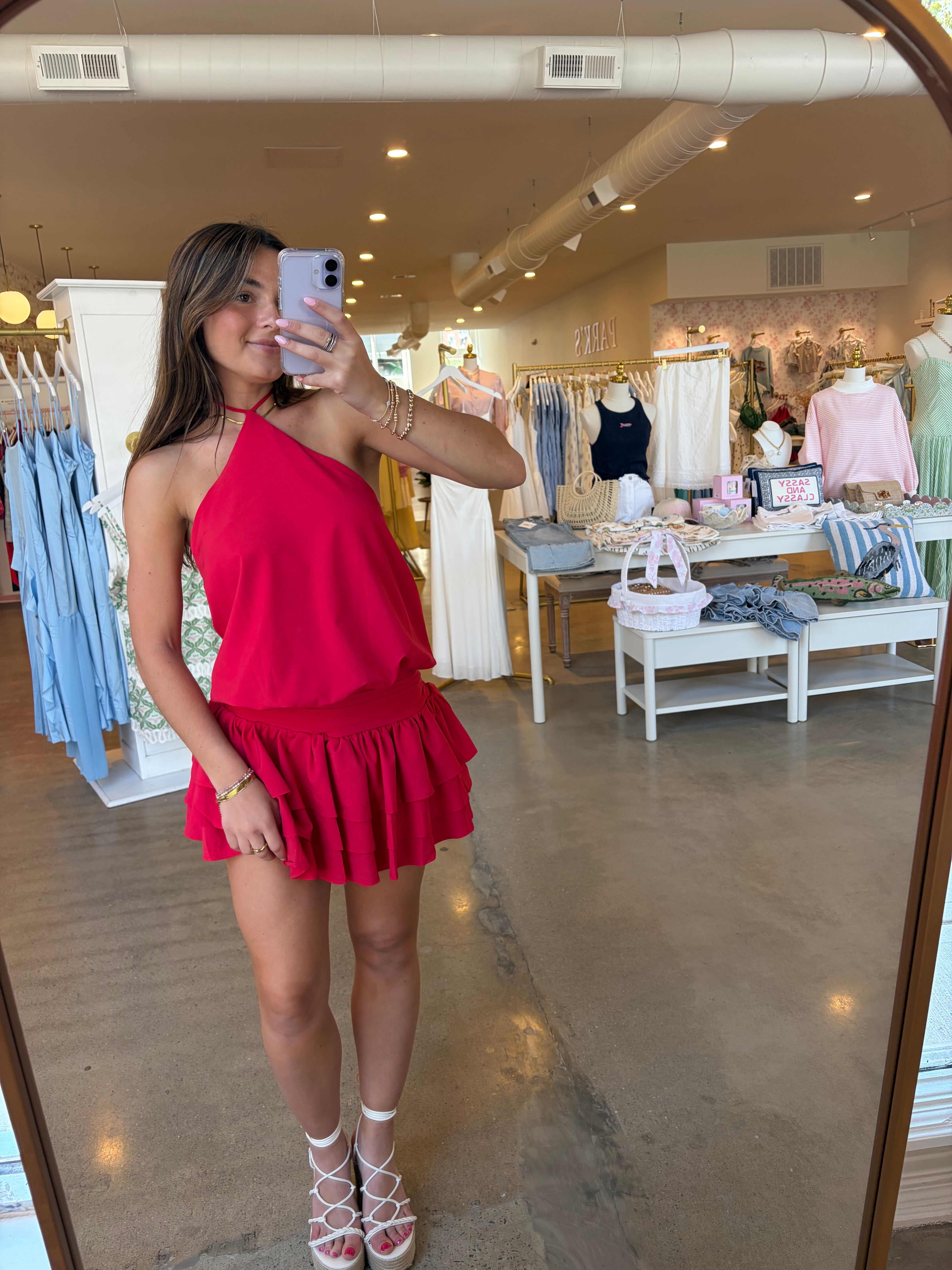 Better Days Mini Dress - Red