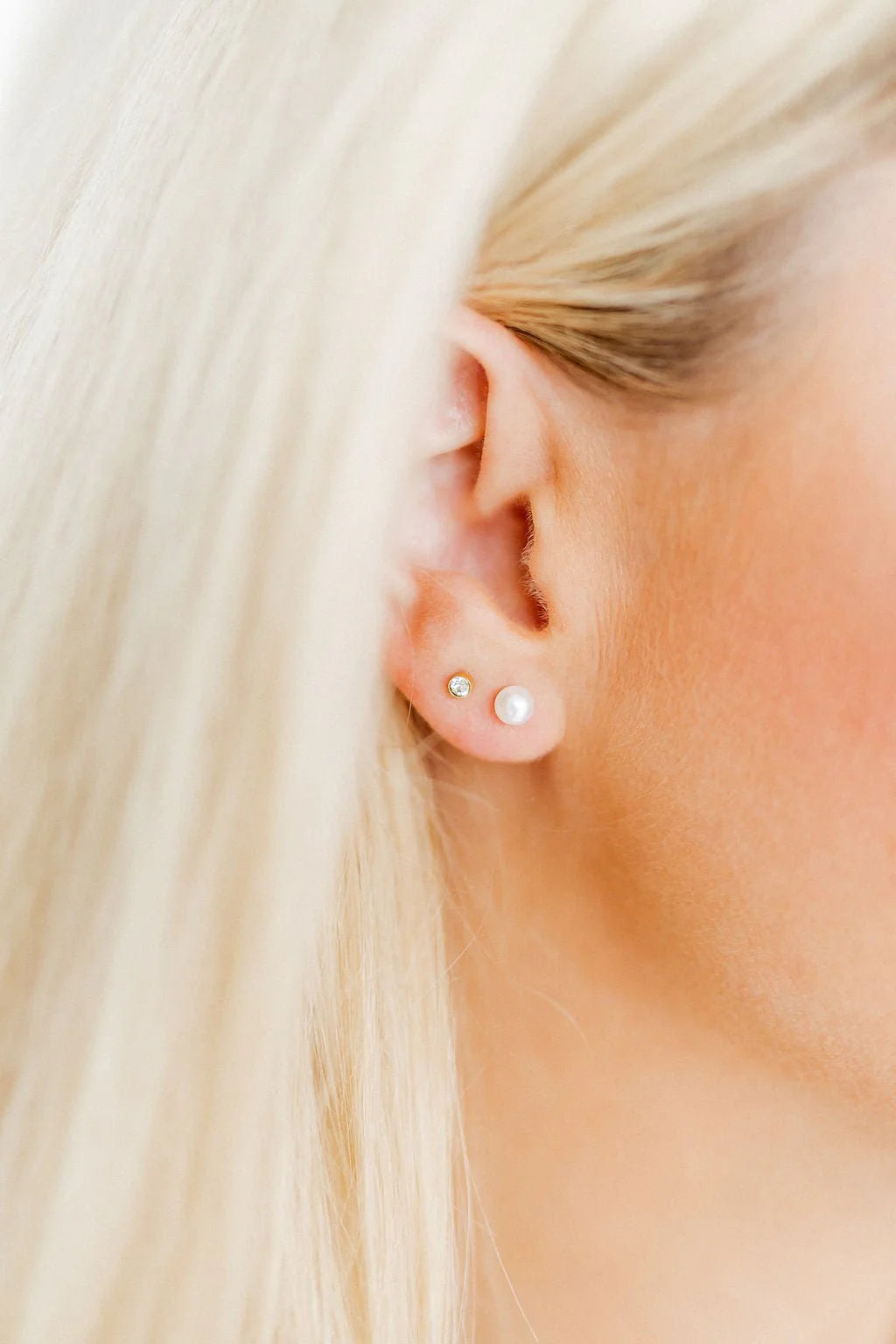 Payton Pearl Stud Earrings - 5mm
