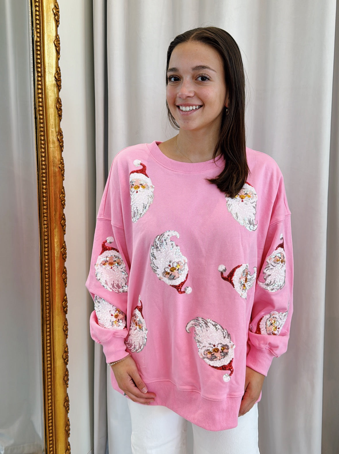 Santa Baby Pull Over - Pink