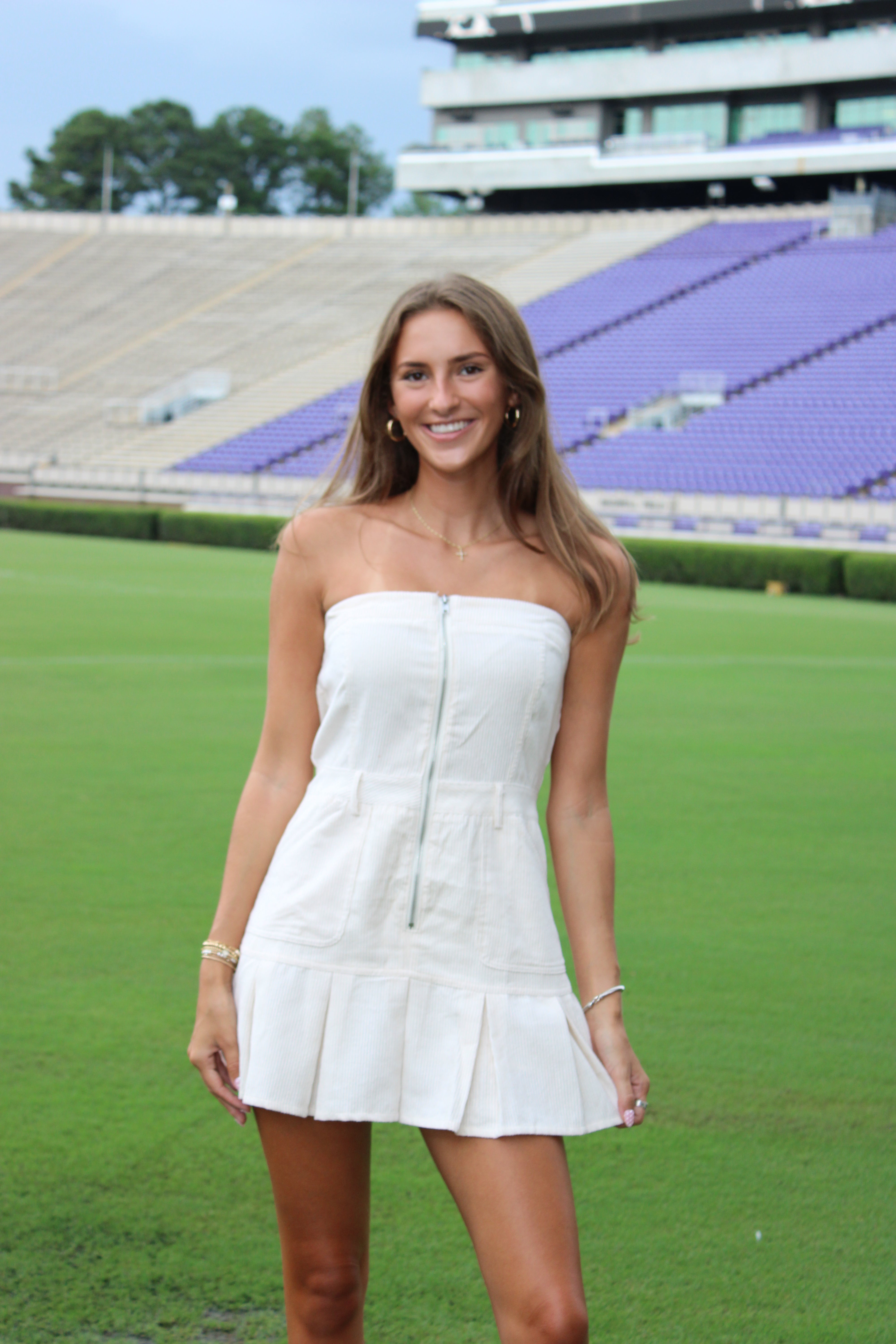 Luna Mini Dress - Cream