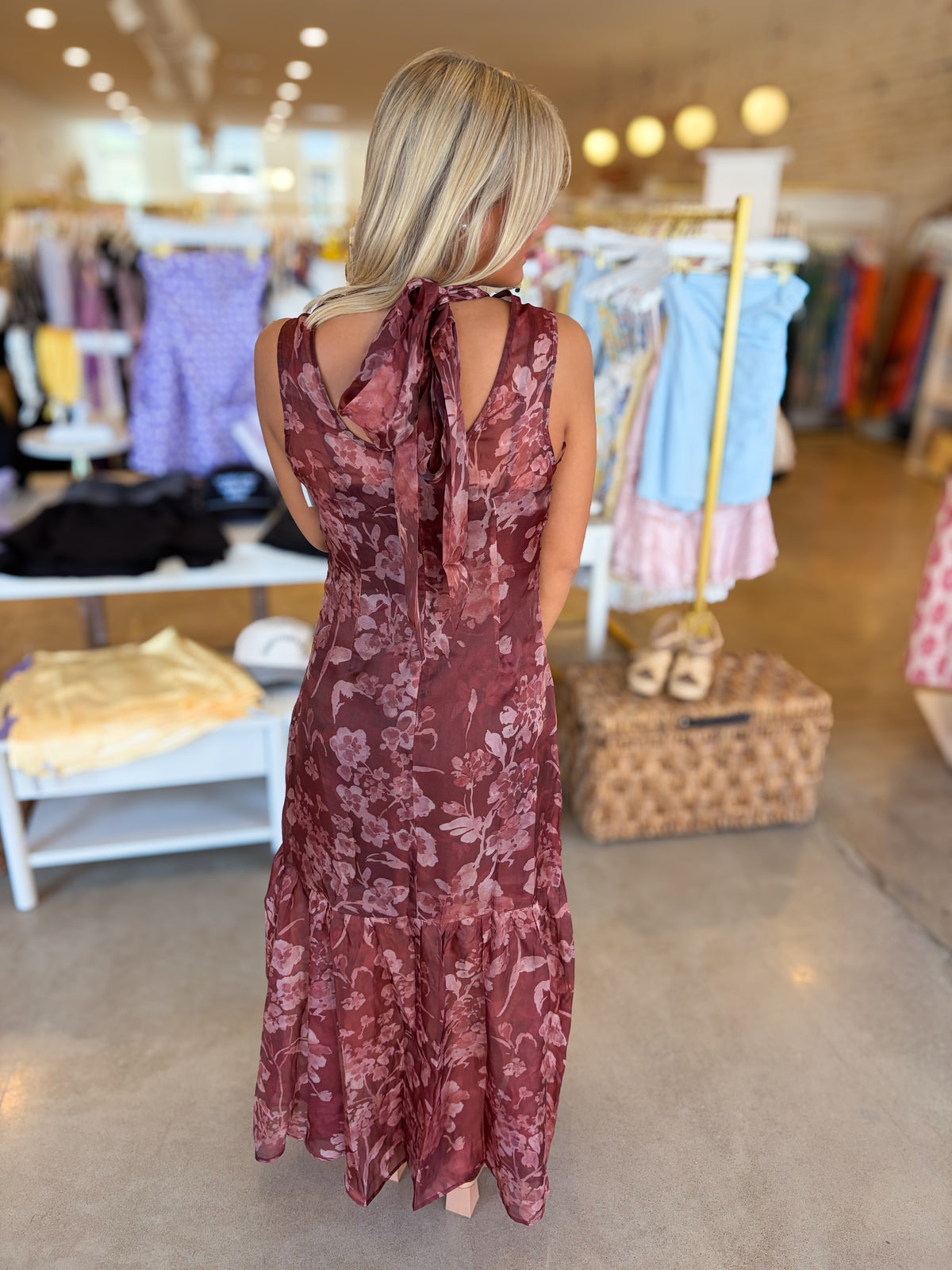 Romantized Maxi Dress - Rust