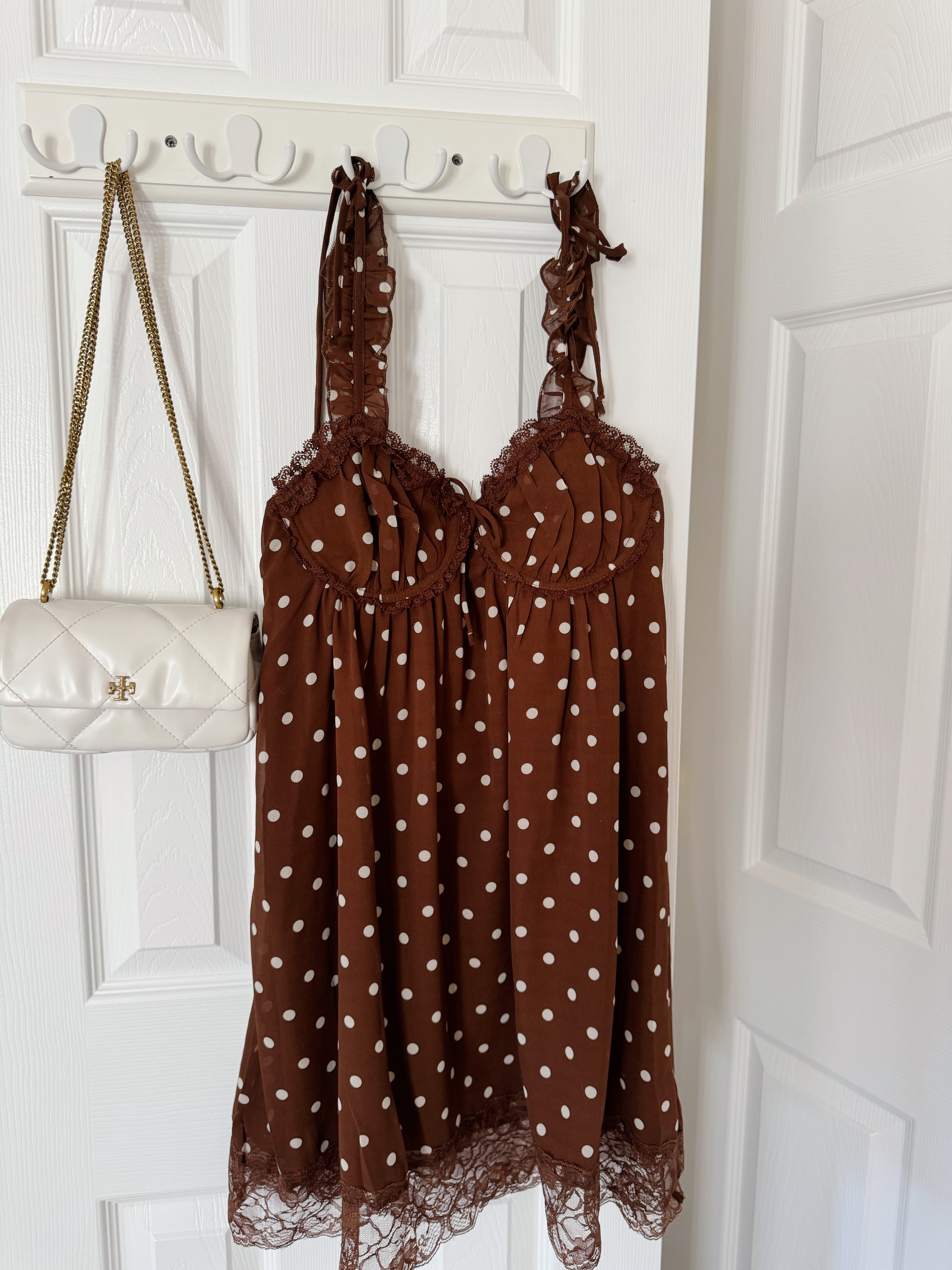 Social Hour Mini Dress - Brown